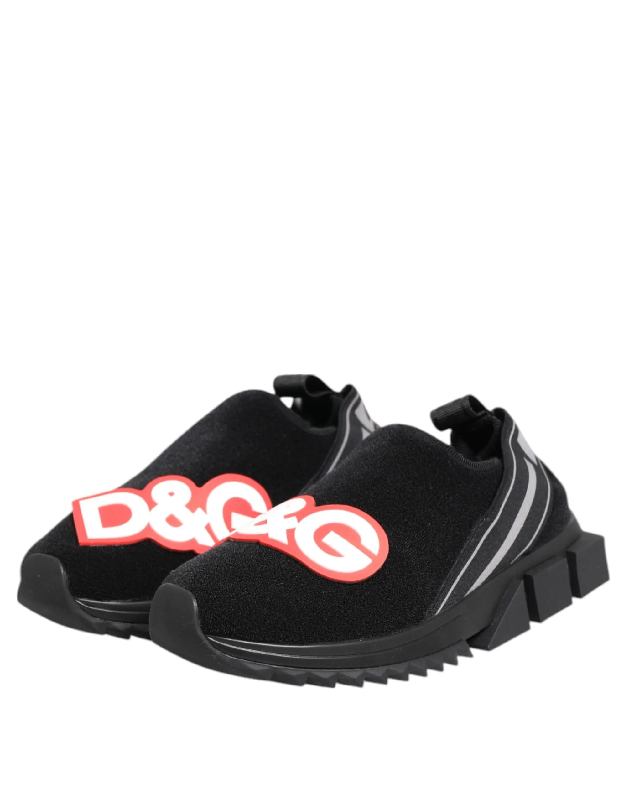 Dolce & Gabbana Black Grey Slip On Sorrento Sneakers Shoes sold by Siebentaschen product image thumbnail 5