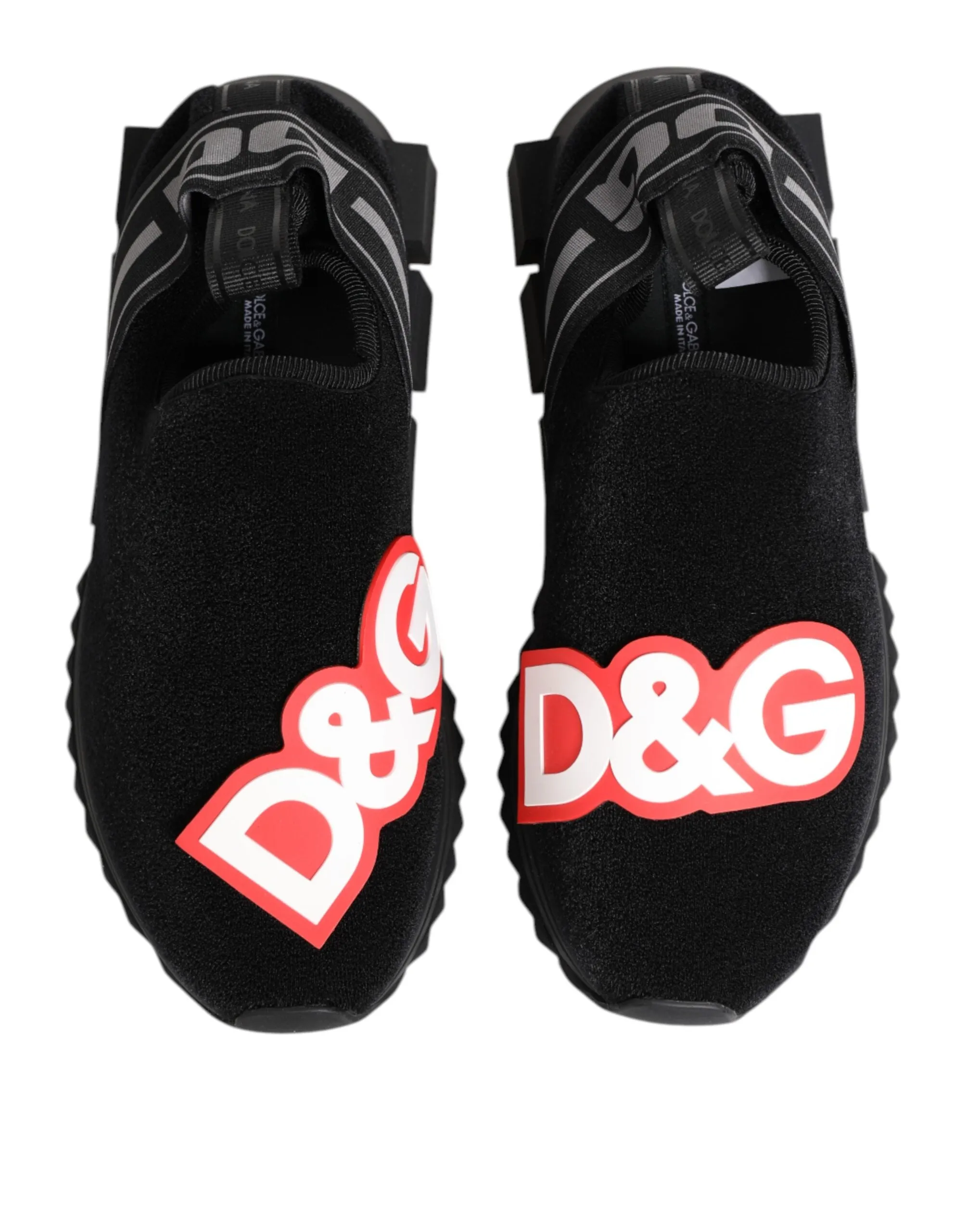 Dolce & Gabbana Black Grey Slip On Sorrento Sneakers Shoes sold by Siebentaschen product image thumbnail 4