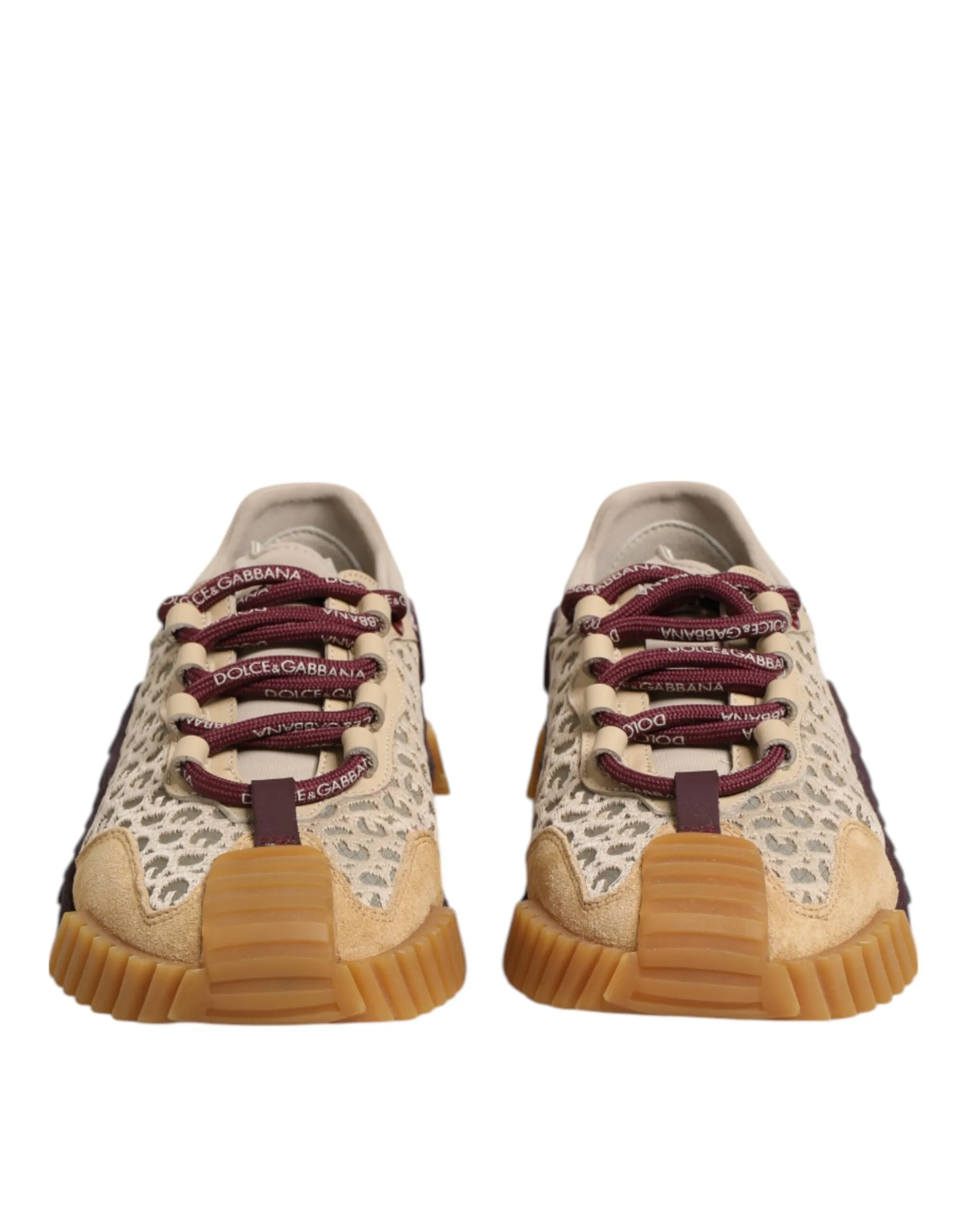 Dolce & Gabbana Beige Neoprene DG Logo NS1 Lace Sneakers Shoes sold by Siebentaschen product image thumbnail 3