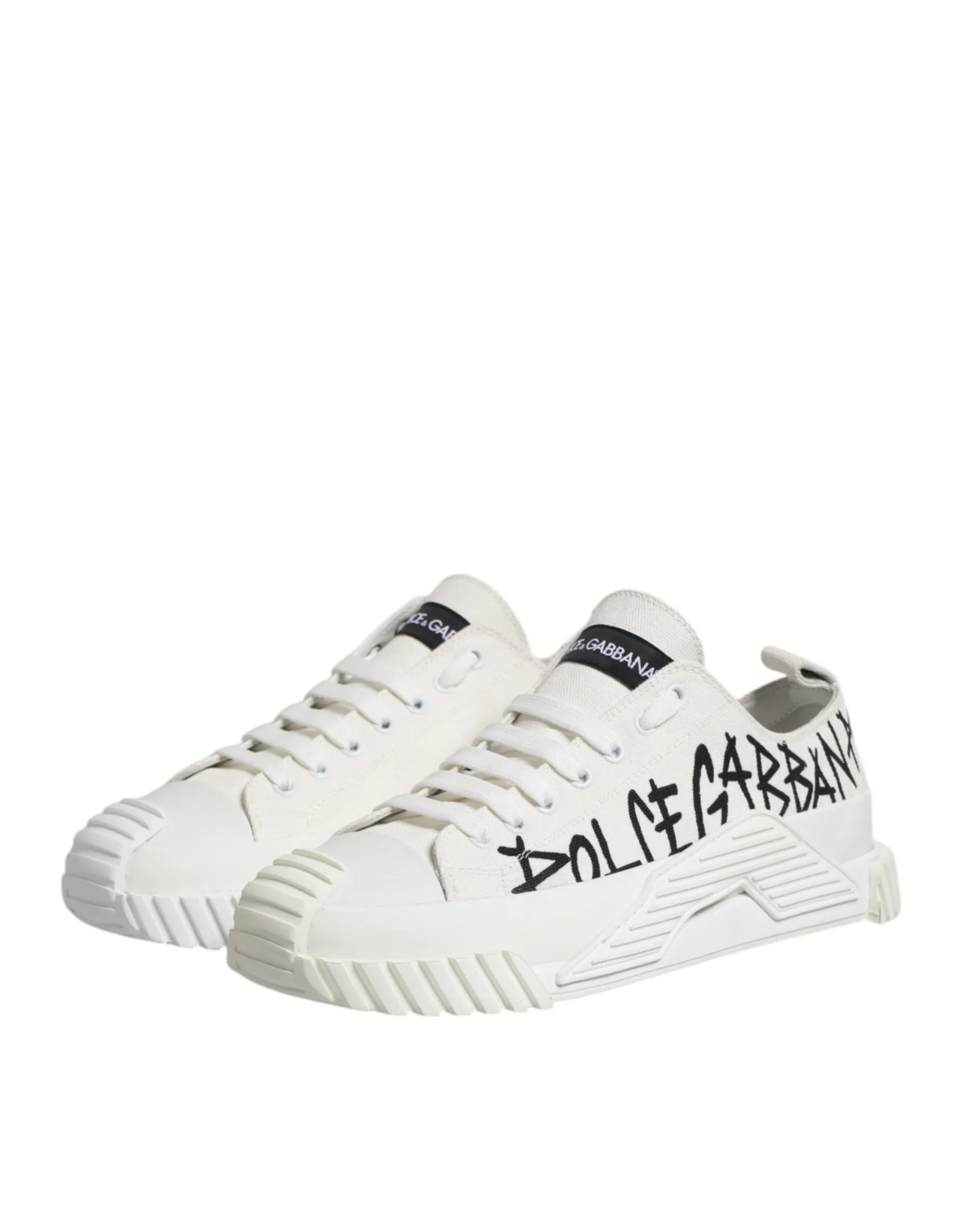 Dolce & Gabbana White Logo Graffiti Low Top Sneakers Shoes sold by Siebentaschen product image thumbnail 5