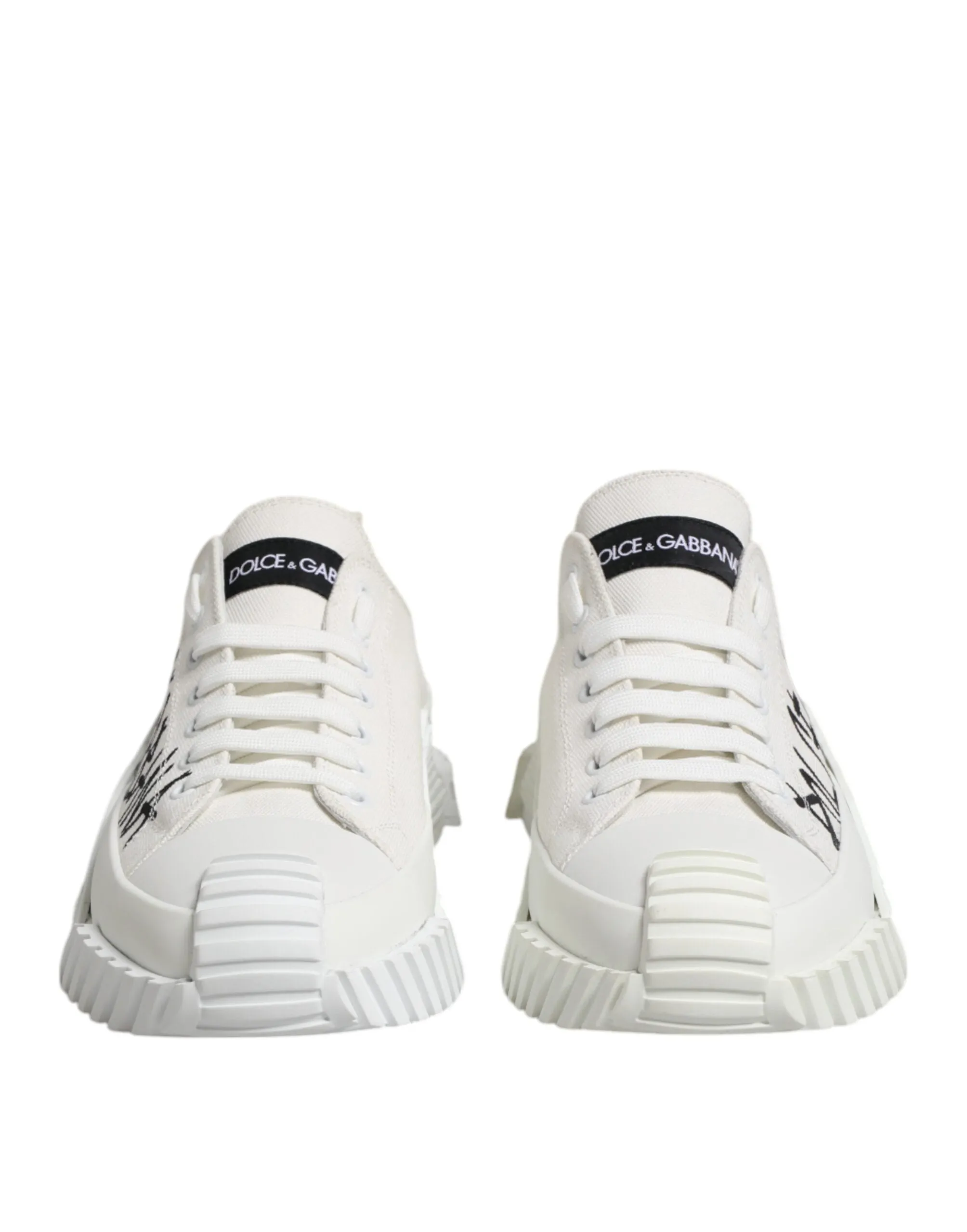 Dolce & Gabbana White Logo Graffiti Low Top Sneakers Shoes sold by Siebentaschen product image thumbnail 3