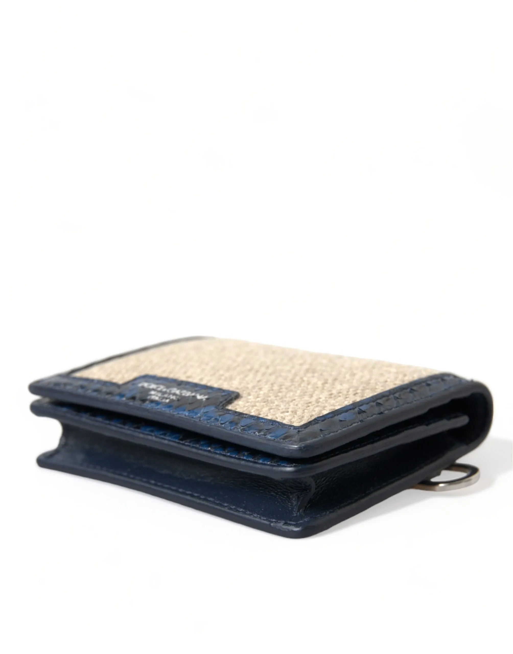 Dolce & Gabbana Beige Raffia Blue Leather Trim Mini Shoulder Purse Crossbody Bag sold by Siebentaschen product image thumbnail 5