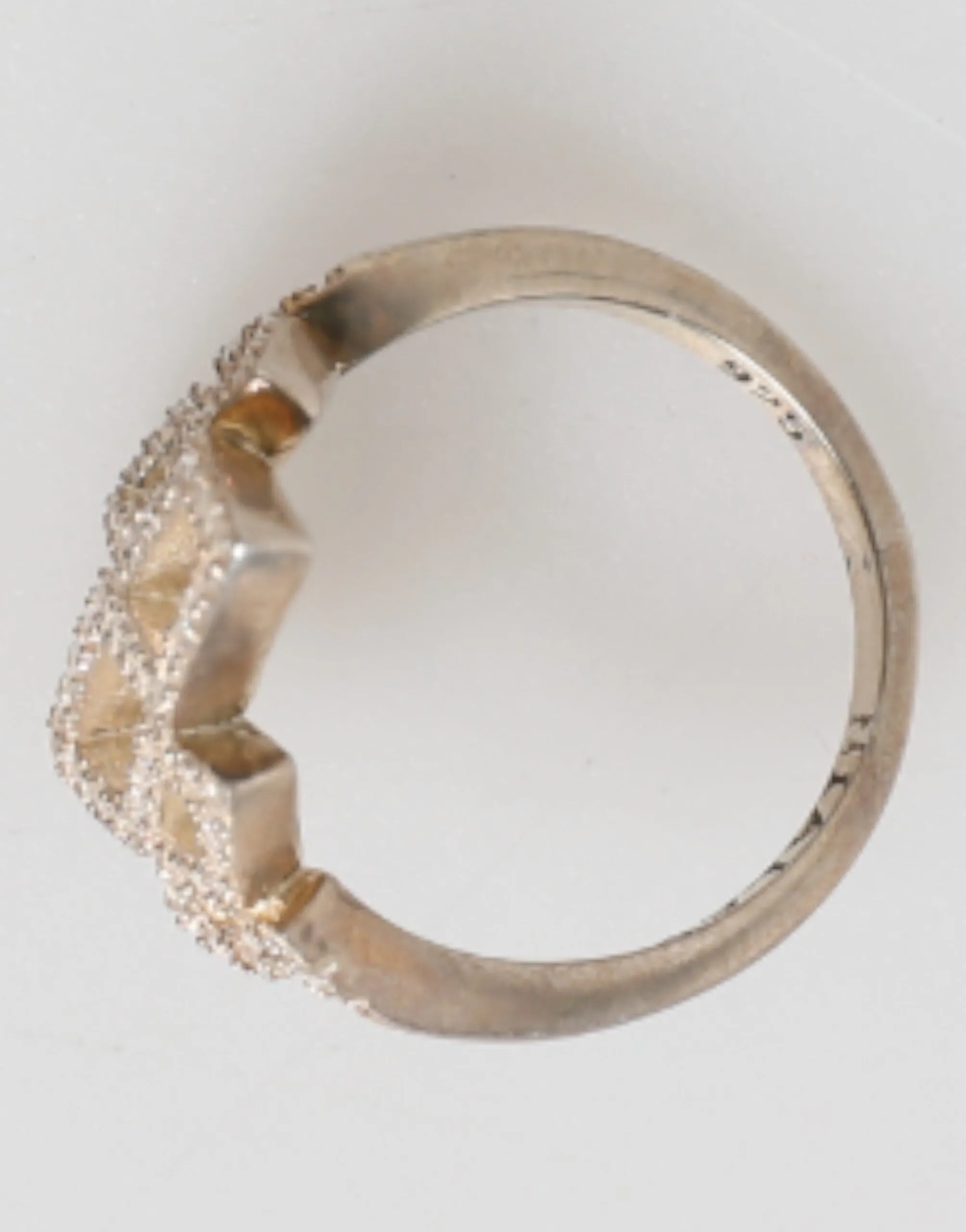 Nialaya Geometric Diamond Shape Pave CZ Crystal Jewelry Ring sold by Siebentaschen product image thumbnail 5