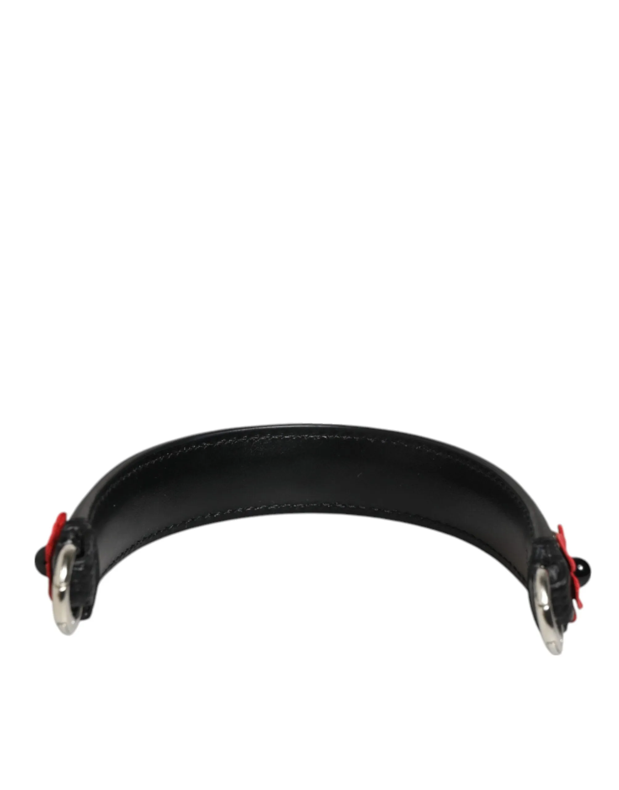 Dolce & Gabbana Black Embellished Leather Bag Handle Women Shoulder Strap sold by Siebentaschen product image thumbnail 4