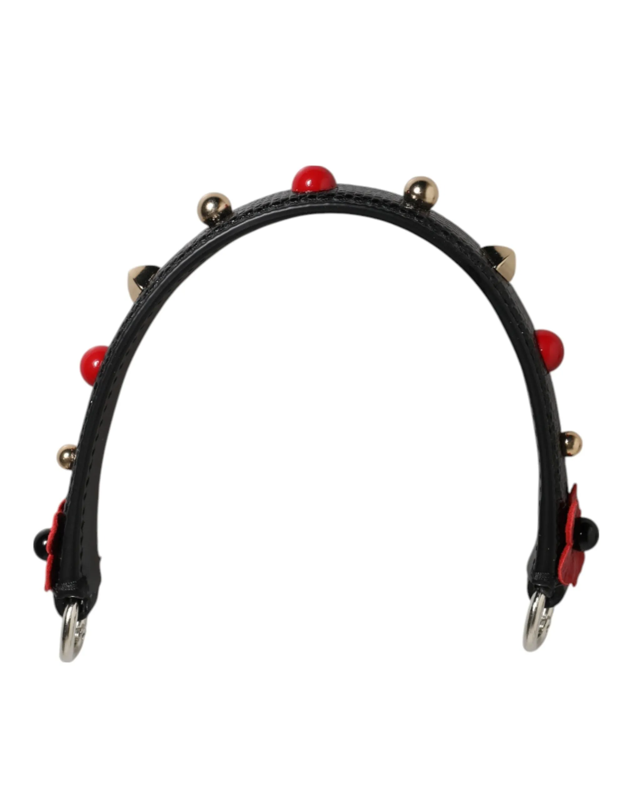 Dolce & Gabbana Black Embellished Leather Bag Handle Women Shoulder Strap sold by Siebentaschen product image thumbnail 5