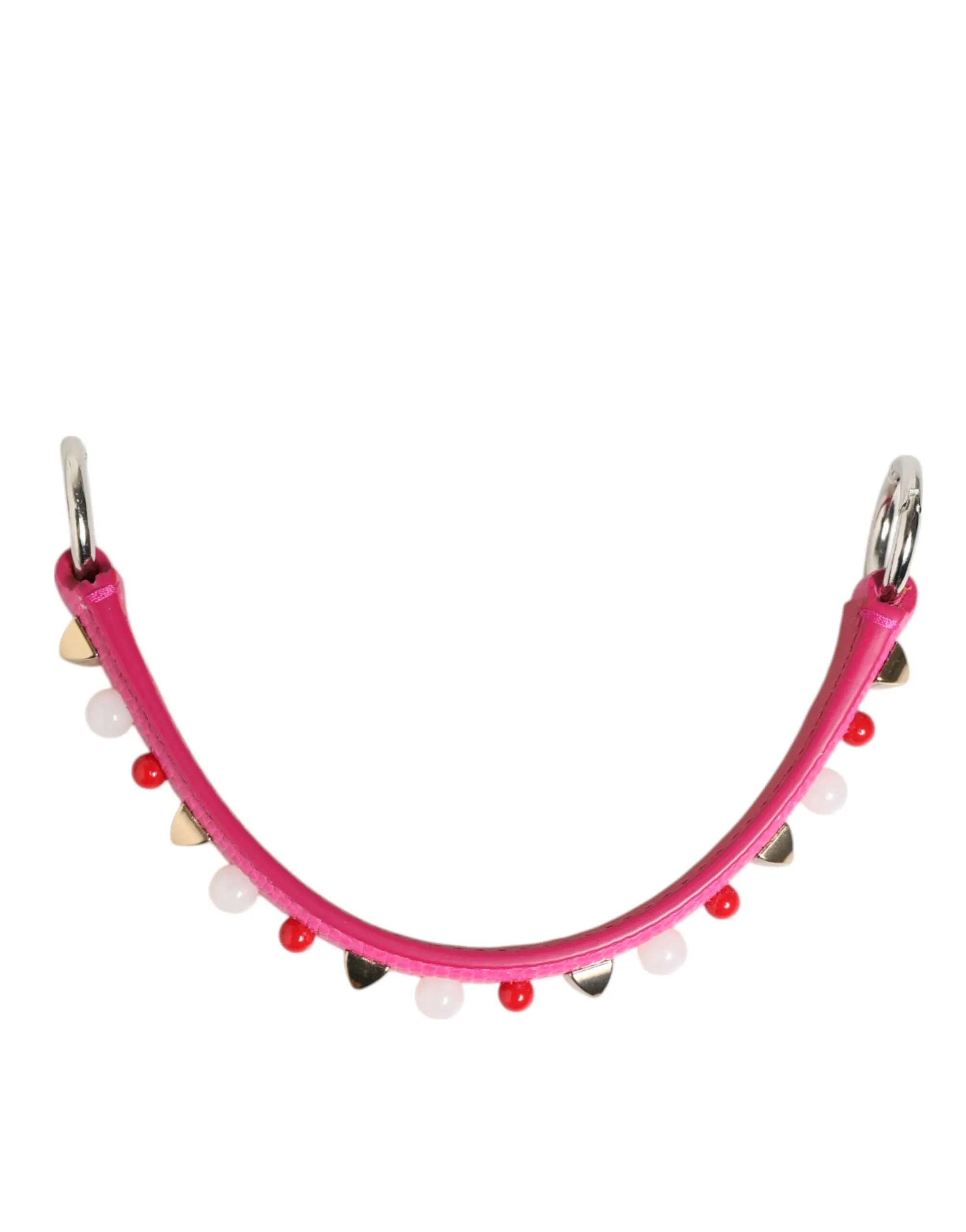 Dolce & Gabbana Pink Embellished Leather Bag Handle Women Shoulder Strap sold by Siebentaschen product image thumbnail 5