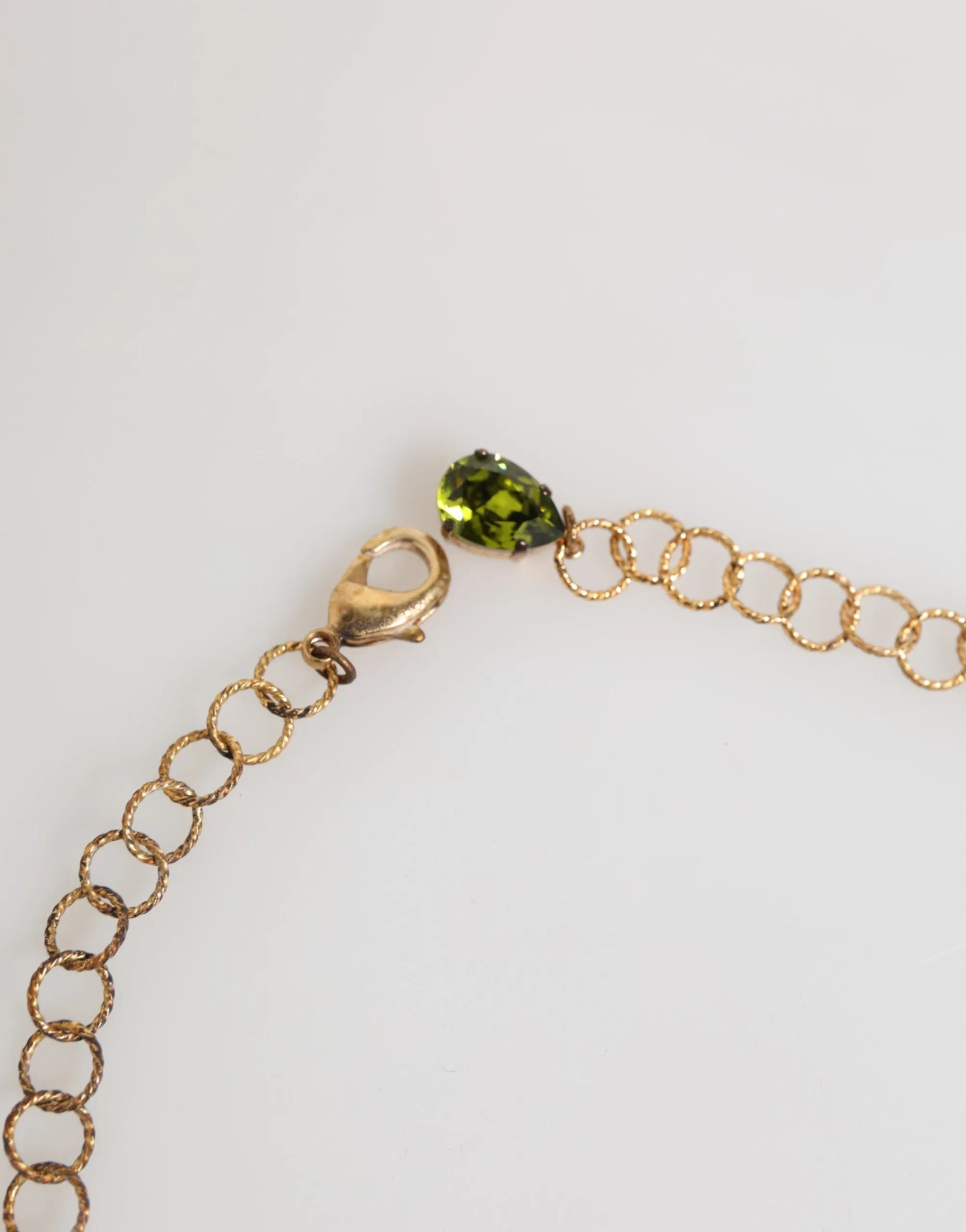 Dolce & Gabbana Red Rose Floral Crystal Embellished Statement Jewelry Necklace sold by Siebentaschen product image thumbnail 4