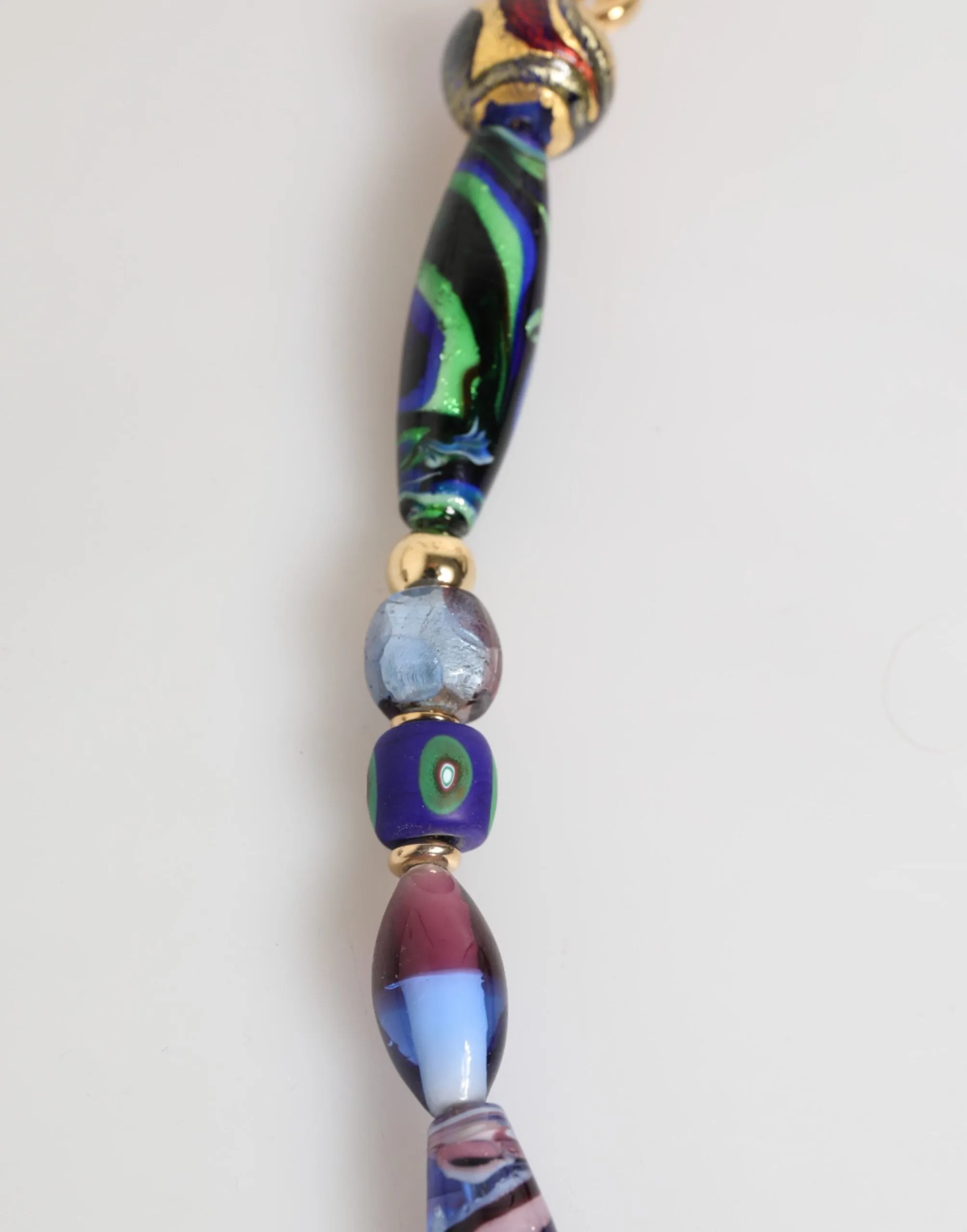 Dolce & Gabbana Multicolor Murano Glass Beads Gold Brass Chain Jewelry Necklace sold by Siebentaschen product image thumbnail 5