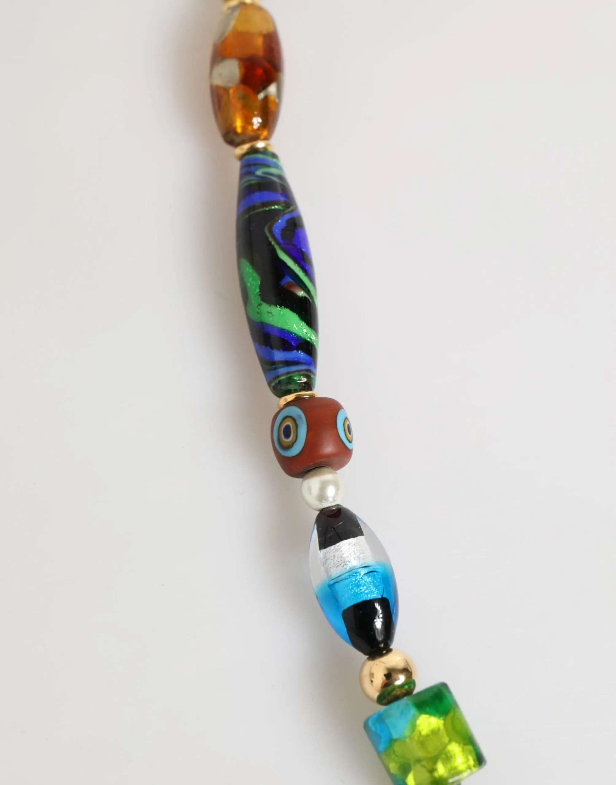 Dolce & Gabbana Multicolor Murano Glass Beads Brass Women Jewelry Necklace sold by Siebentaschen product image thumbnail 4