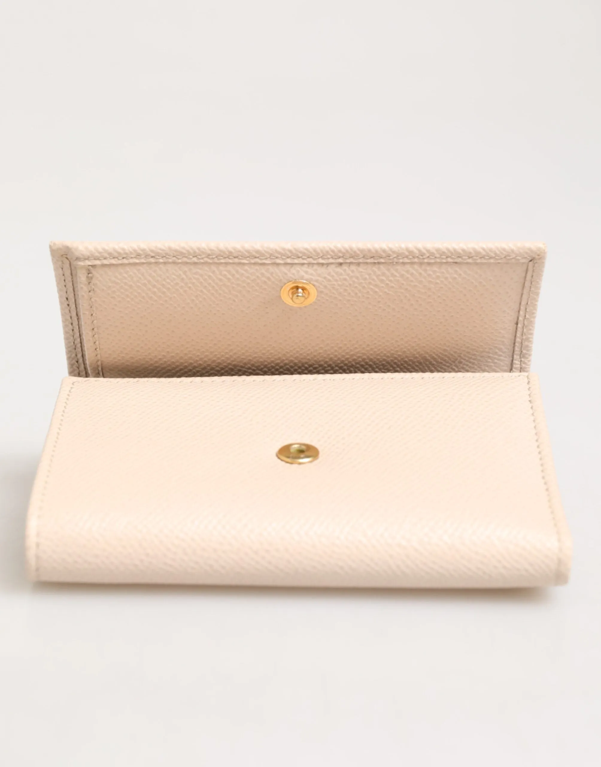 Dolce & Gabbana Light Pink Calf Leather DG Logo French Flap Wallet sold by Siebentaschen product image thumbnail 2