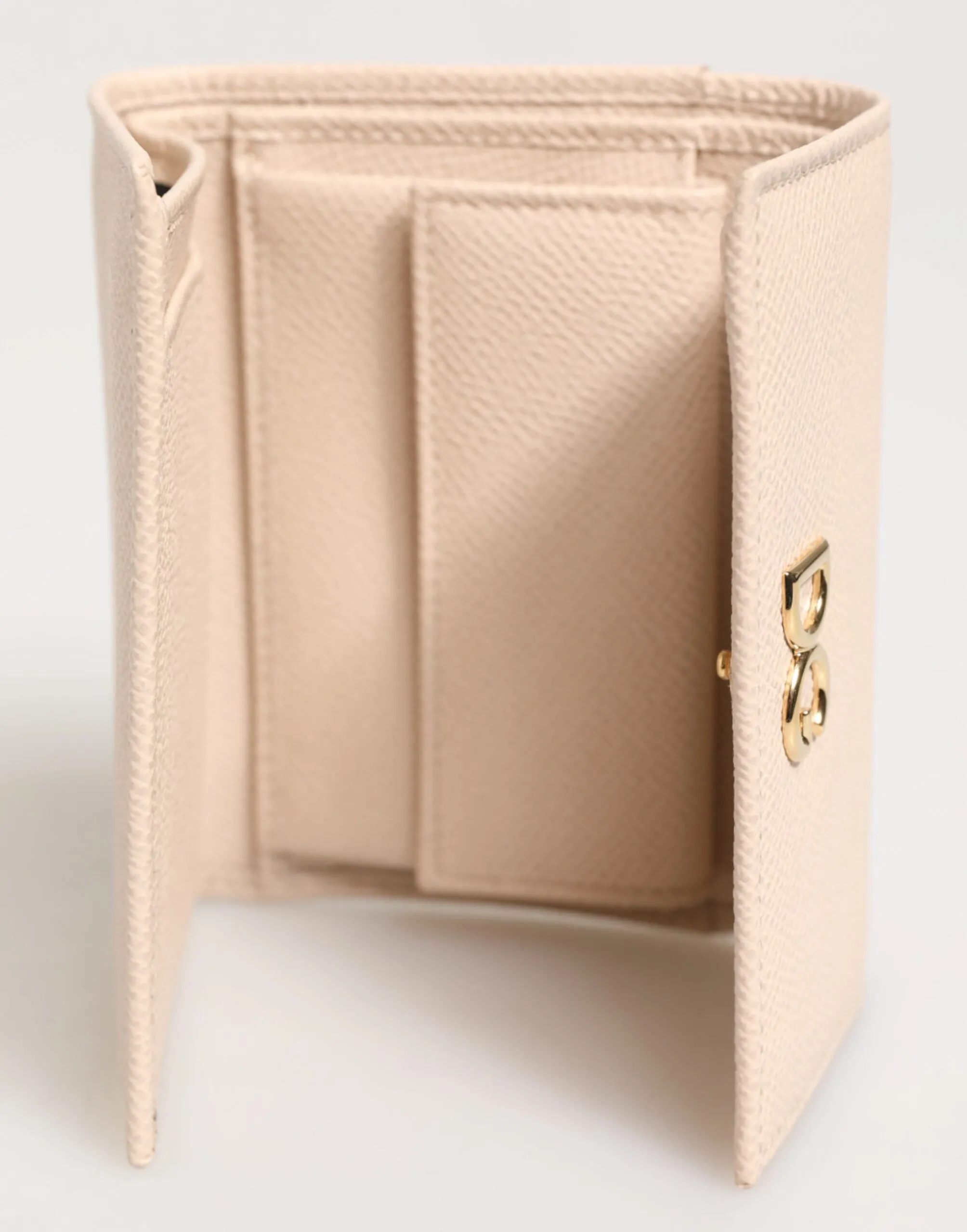 Dolce & Gabbana Light Pink Calf Leather DG Logo French Flap Wallet sold by Siebentaschen product image thumbnail 3