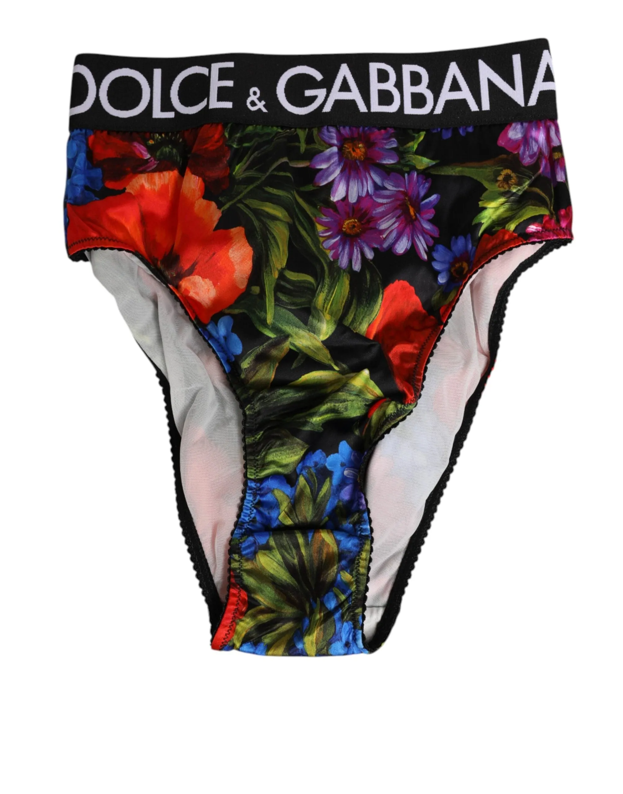 Dolce & Gabbana Multicolor Floral Print High Waist Panty Underwear sold by Siebentaschen product image thumbnail 2