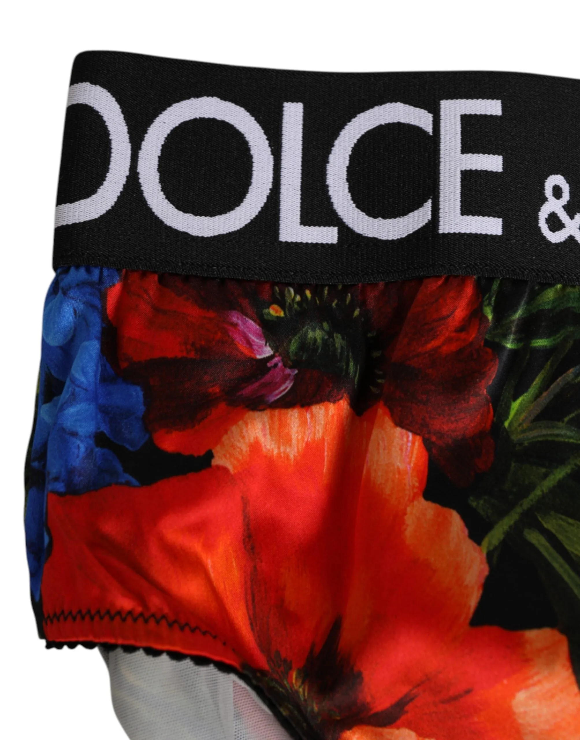 Dolce & Gabbana Multicolor Floral Print High Waist Panty Underwear sold by Siebentaschen product image thumbnail 3