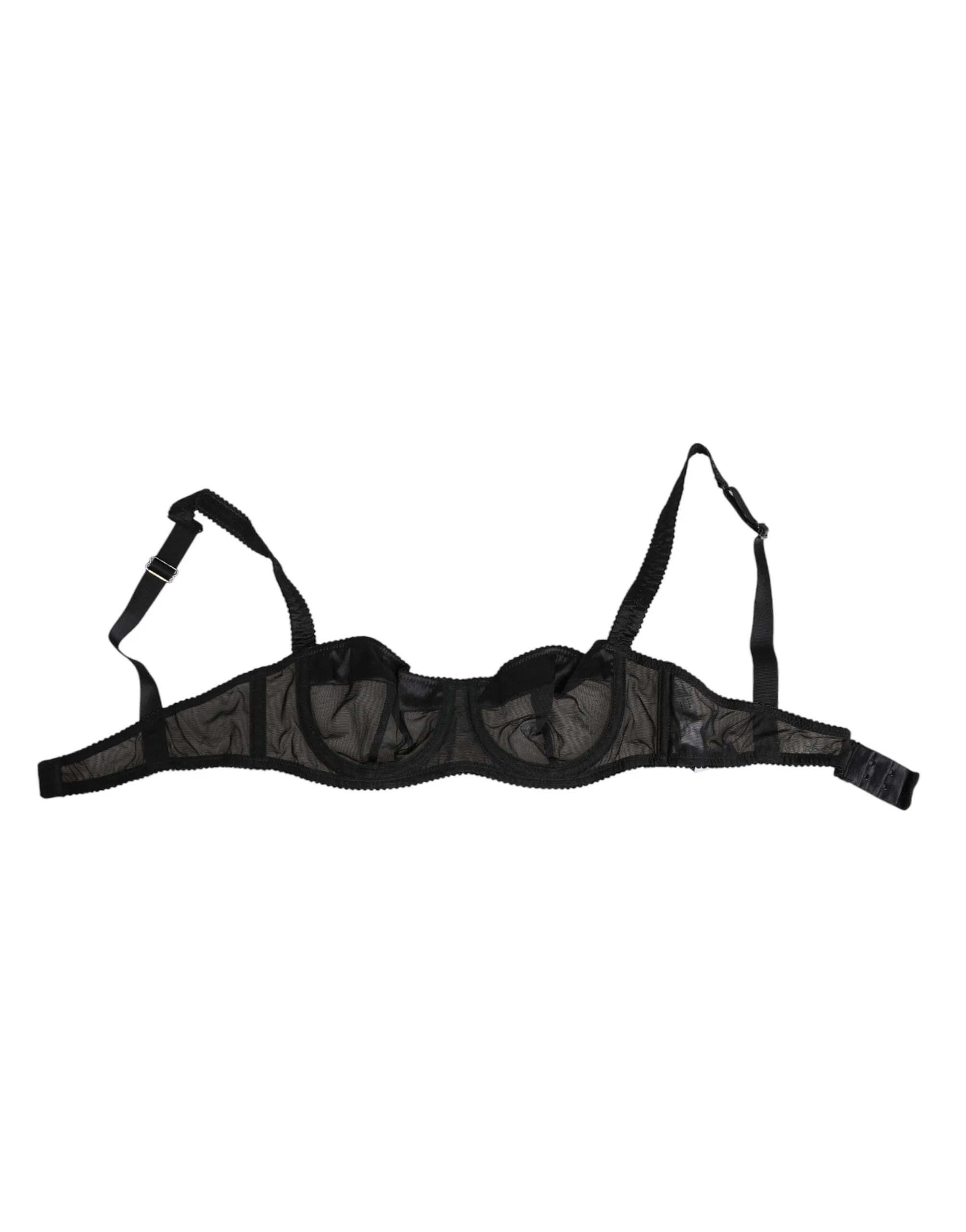 Dolce & Gabbana Black Sheer Mesh Underwire Bra Underwear sold by Siebentaschen product image thumbnail 2