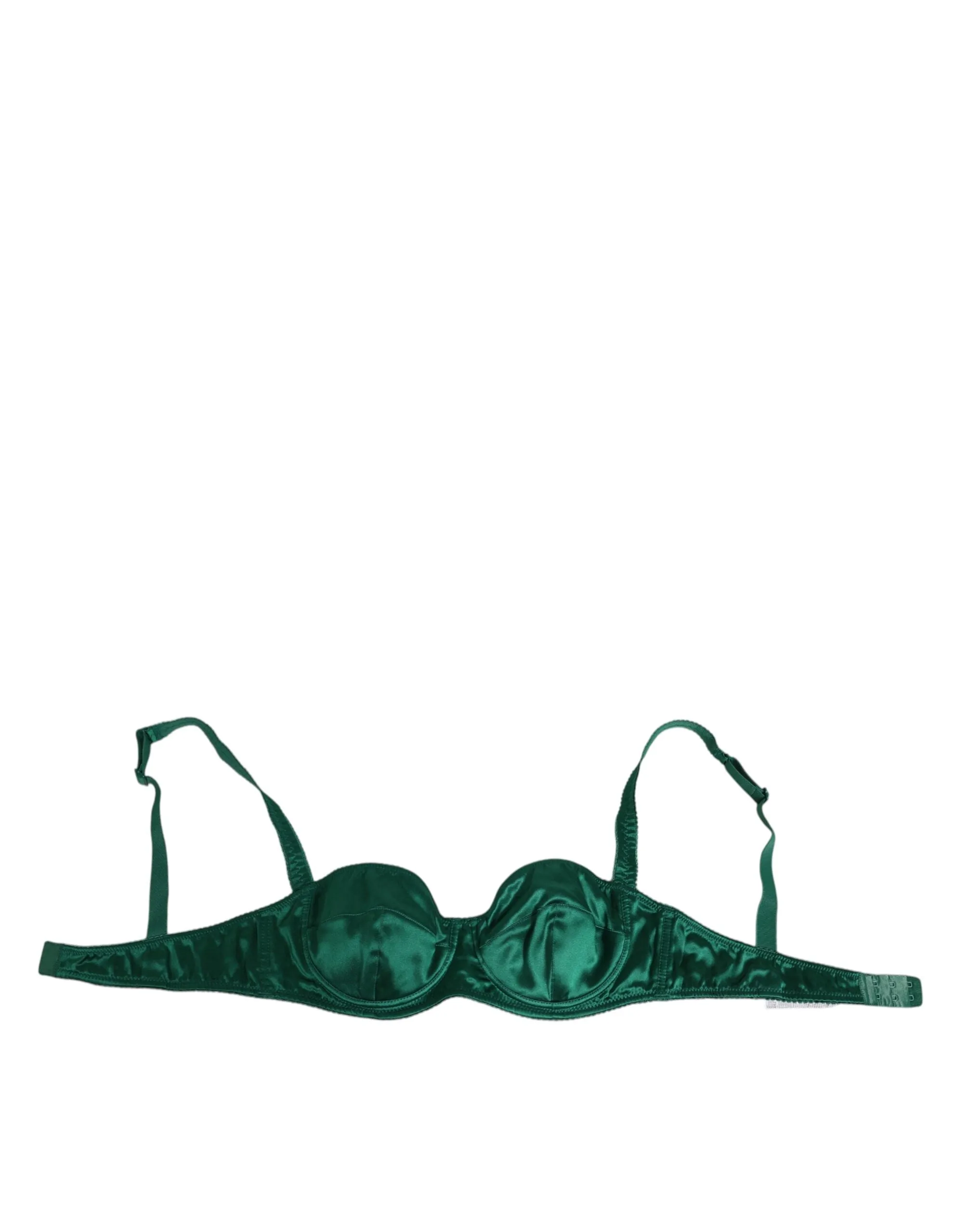 Dolce & Gabbana Green Satin Semi-Padded Underwire Musk Underwear sold by Siebentaschen product image thumbnail 2
