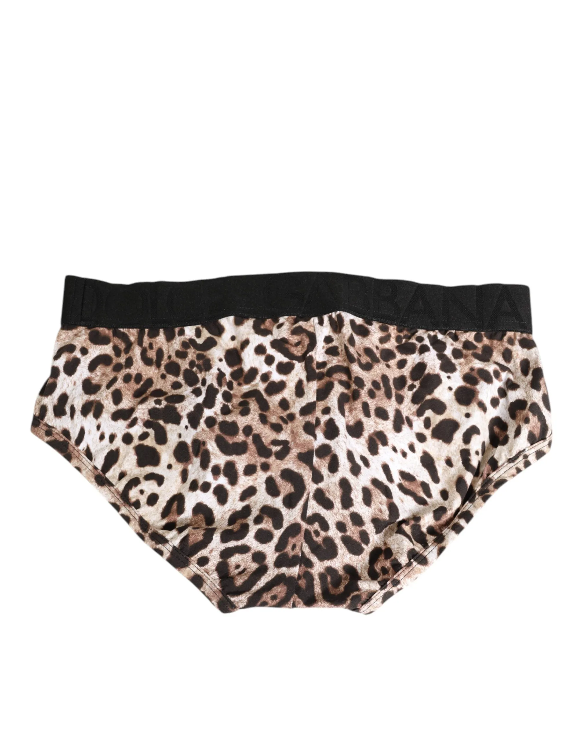 Dolce & Gabbana Leopard Print Black Waistband Cotton Underwear sold by Siebentaschen product image thumbnail 4