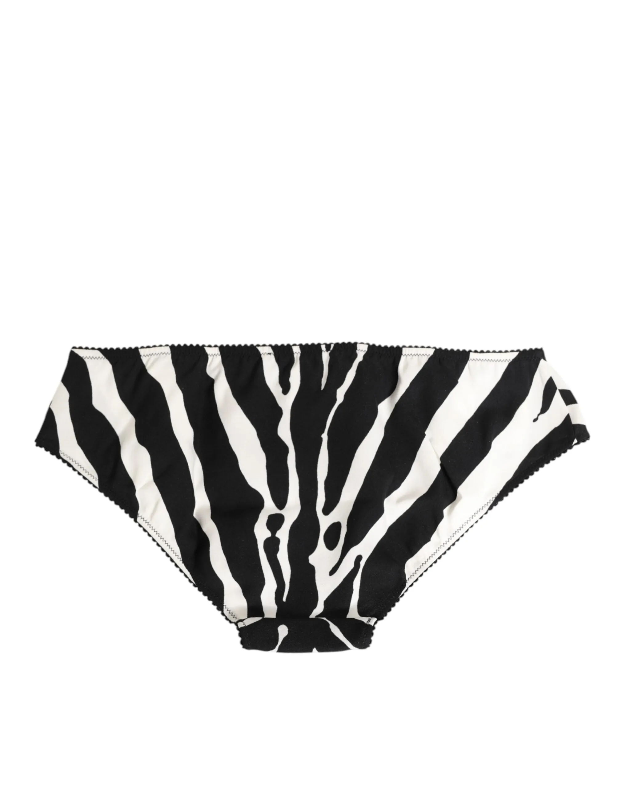 Dolce & Gabbana Black White Zebra Print Slip Briefs Underwear sold by Siebentaschen product image thumbnail 5