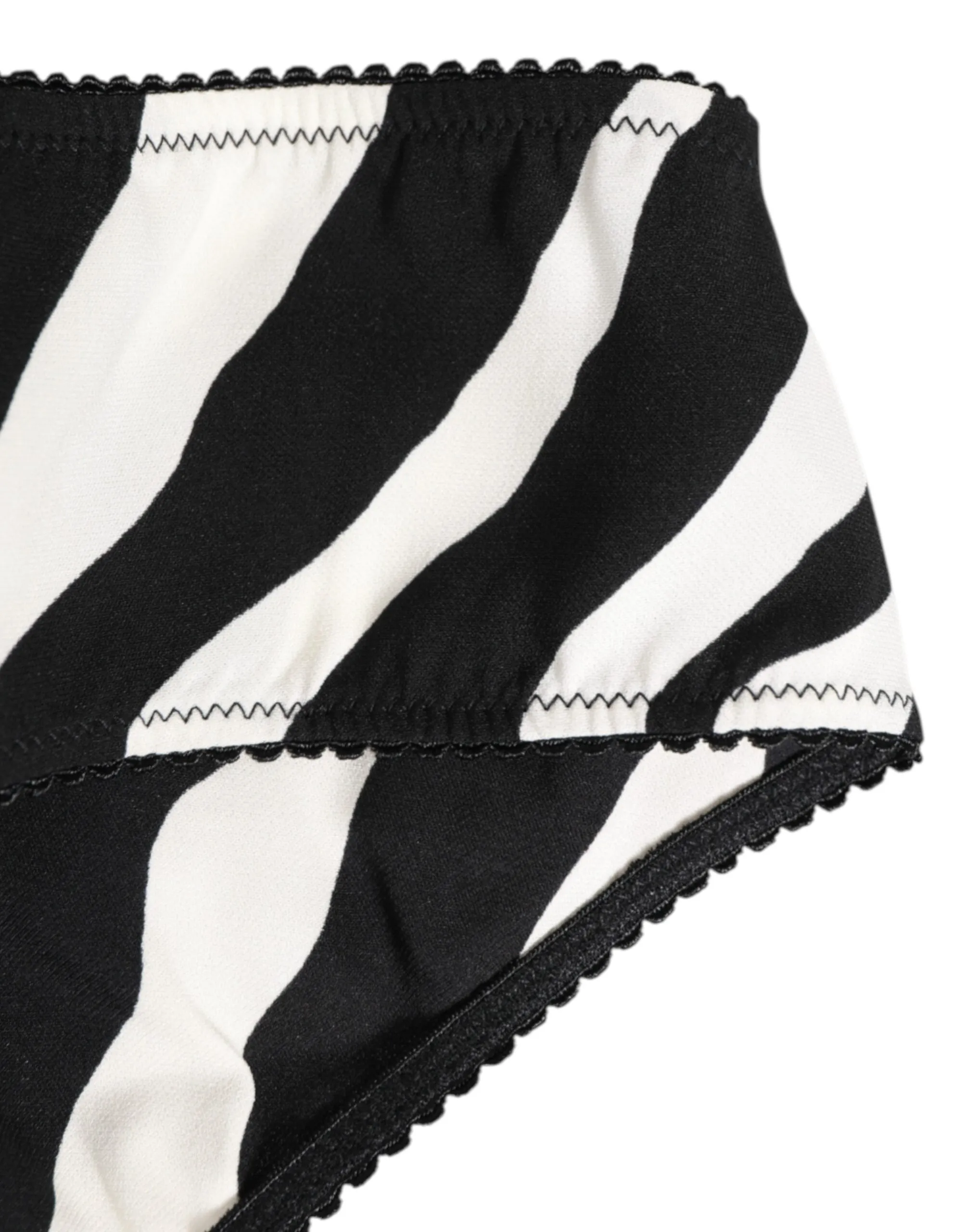 Dolce & Gabbana Black White Zebra Print Slip Briefs Underwear sold by Siebentaschen product image thumbnail 4