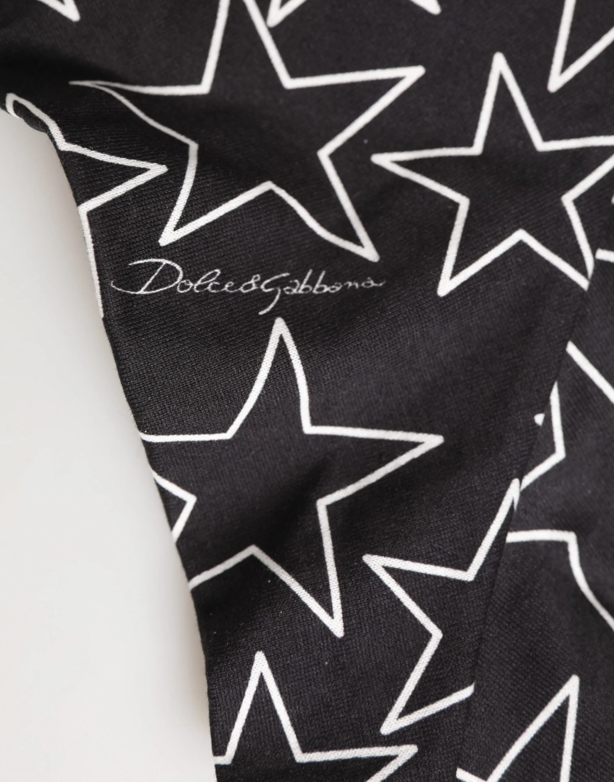 Dolce & Gabbana Black White Star Print Cotton Slip Panty Underwear sold by Siebentaschen product image thumbnail 5
