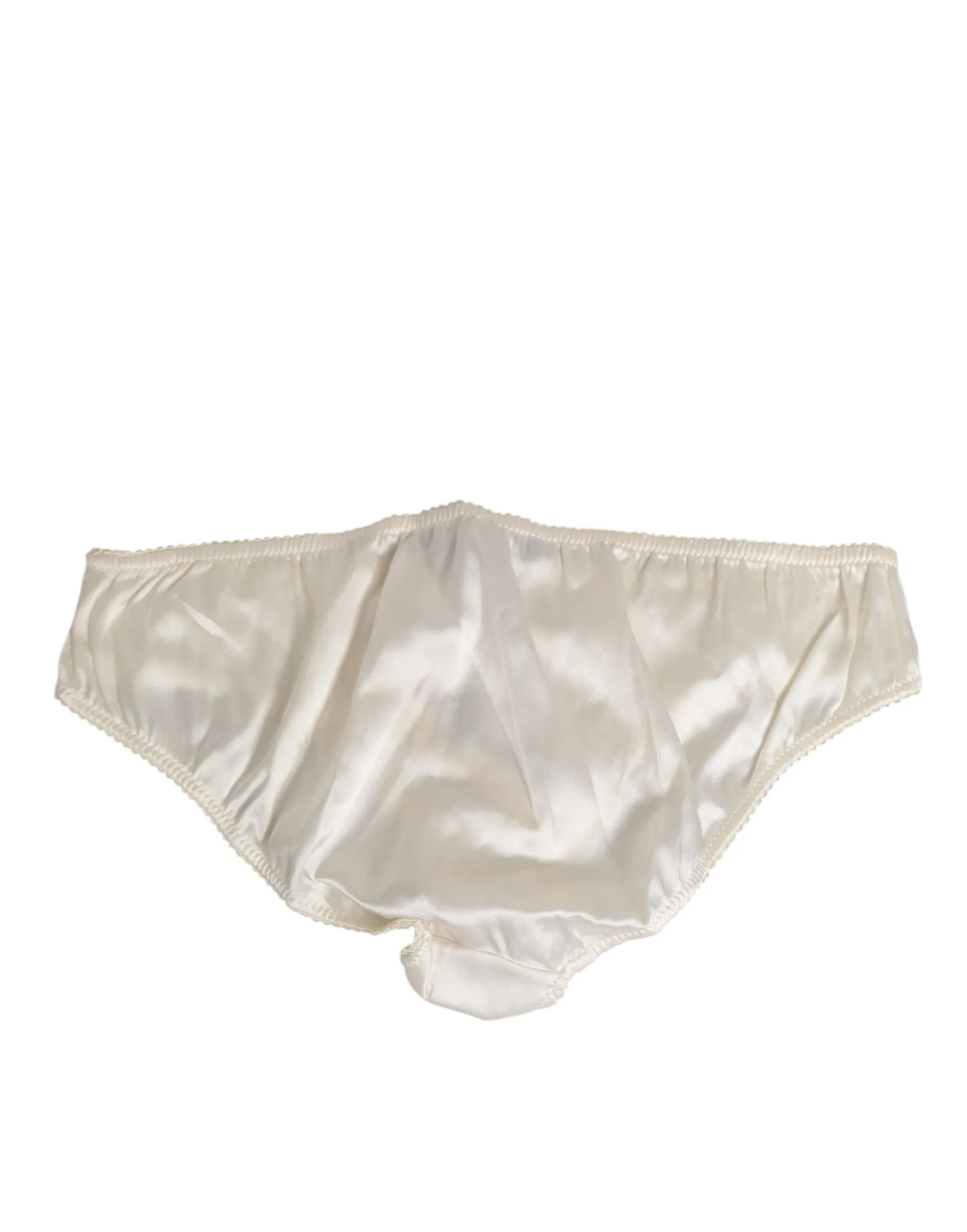 Dolce & Gabbana White Silk Satin Lingerie Panty Underwear sold by Siebentaschen product image thumbnail 4