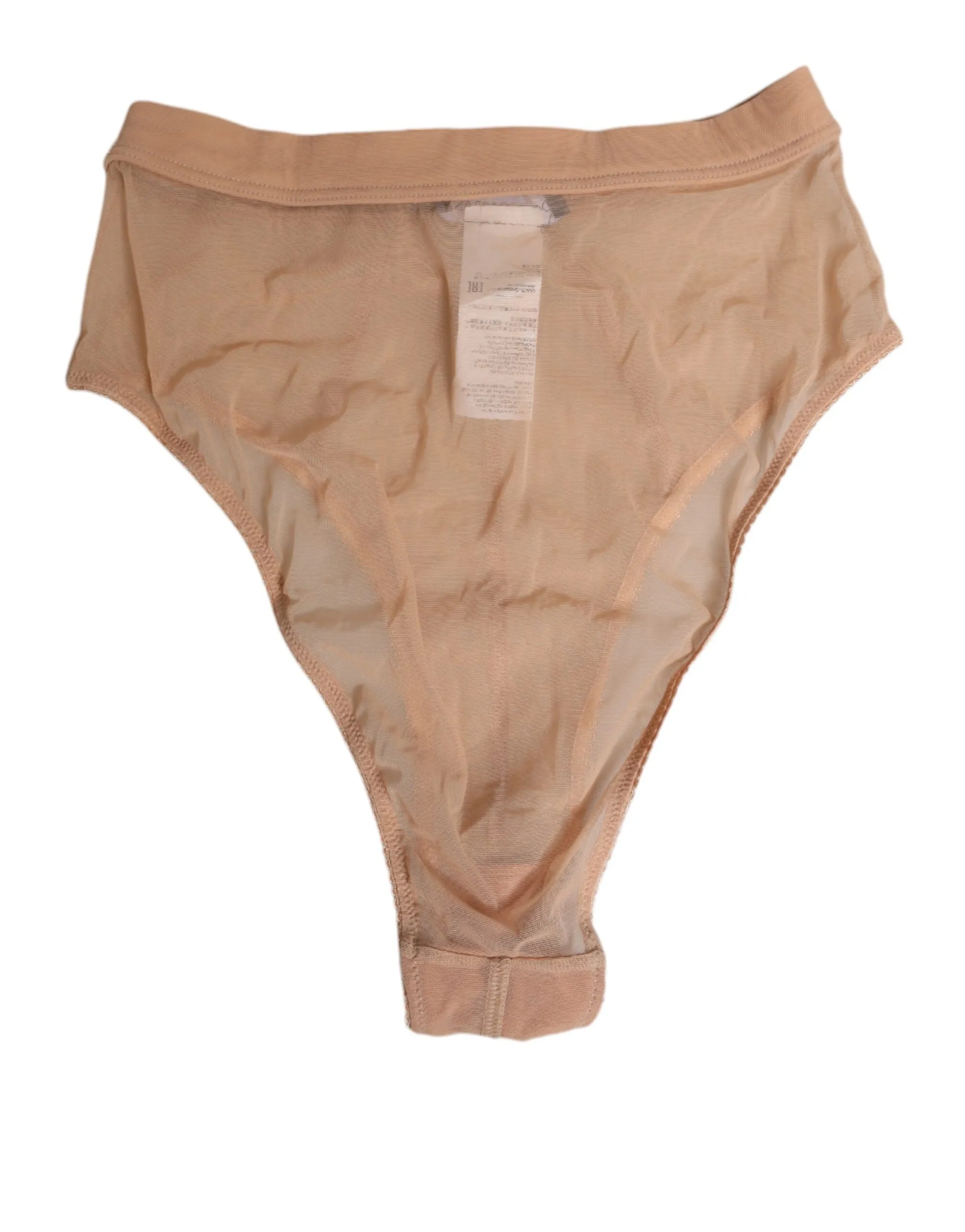Dolce & Gabbana Beige Sheer Mesh High Waist Briefs Underwear sold by Siebentaschen product image thumbnail 4