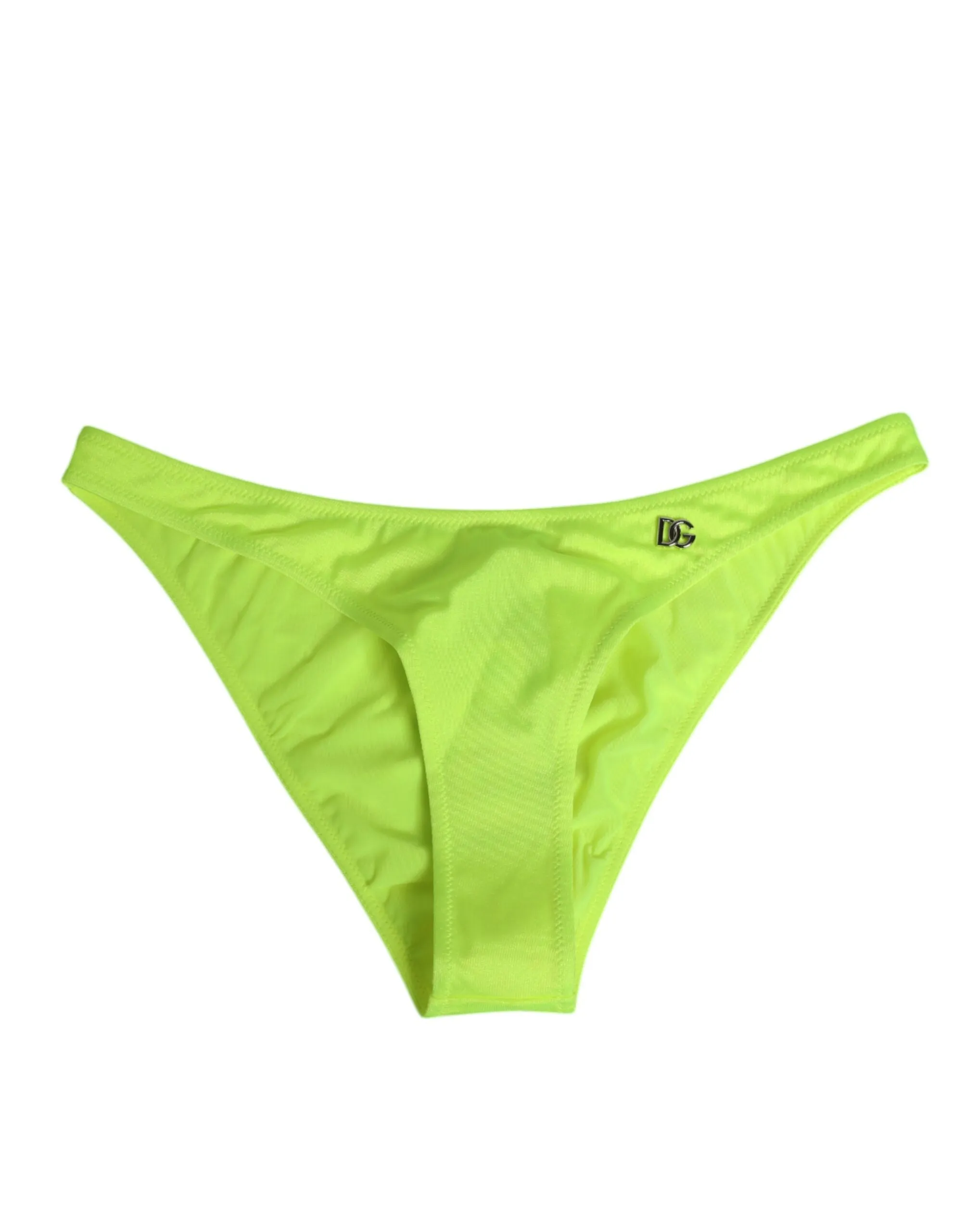 Dolce & Gabbana Neon Green DG Logo Swim Briefs Women Underwear sold by Siebentaschen