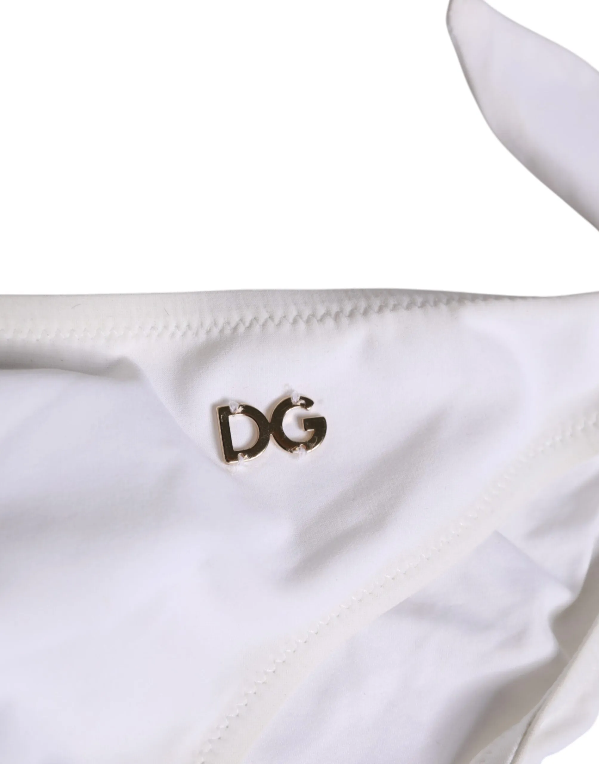 Dolce & Gabbana White Side Tie Logo Bikini Bottom Underwear sold by Siebentaschen product image thumbnail 3