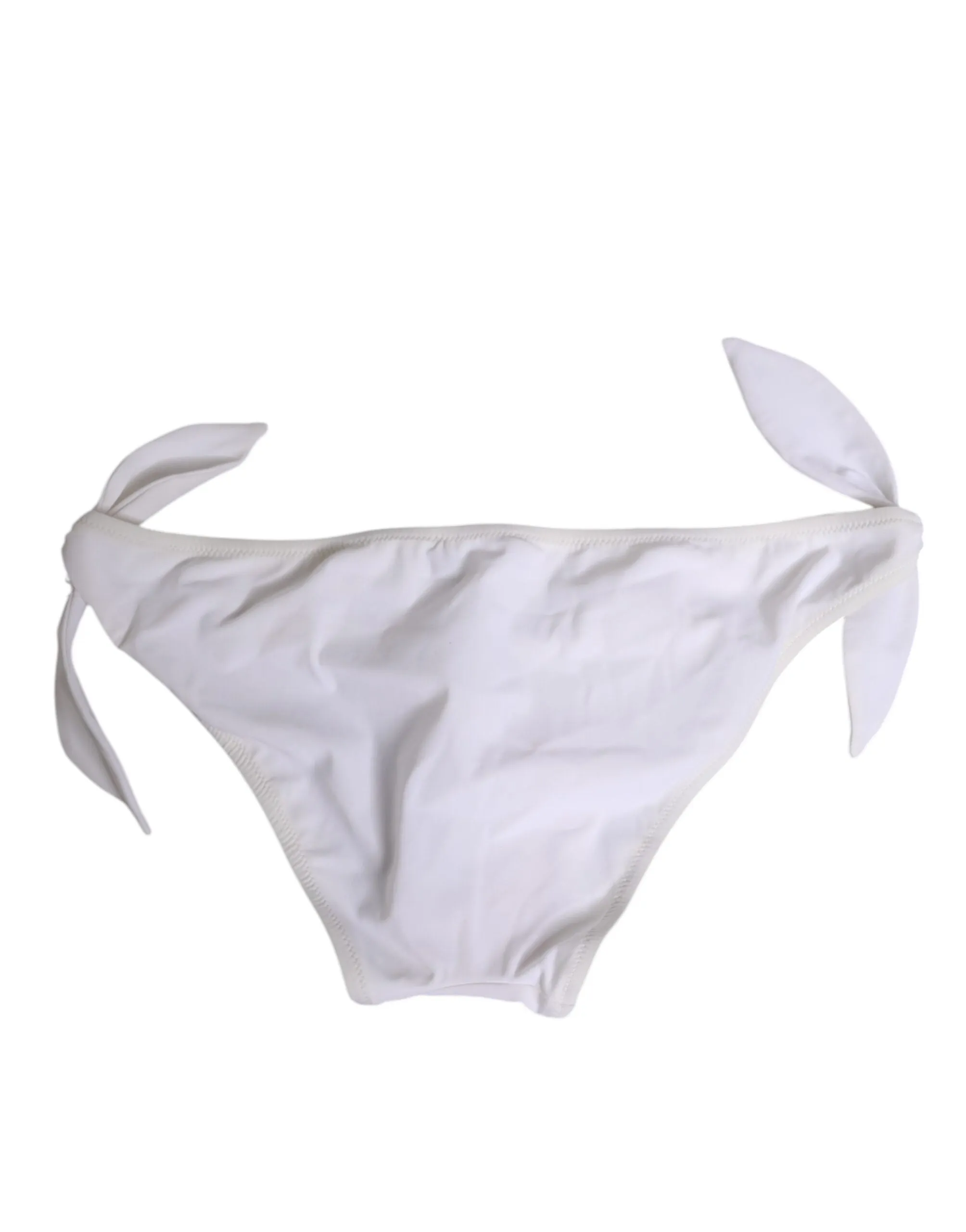 Dolce & Gabbana White Side Tie Logo Bikini Bottom Underwear sold by Siebentaschen product image thumbnail 4