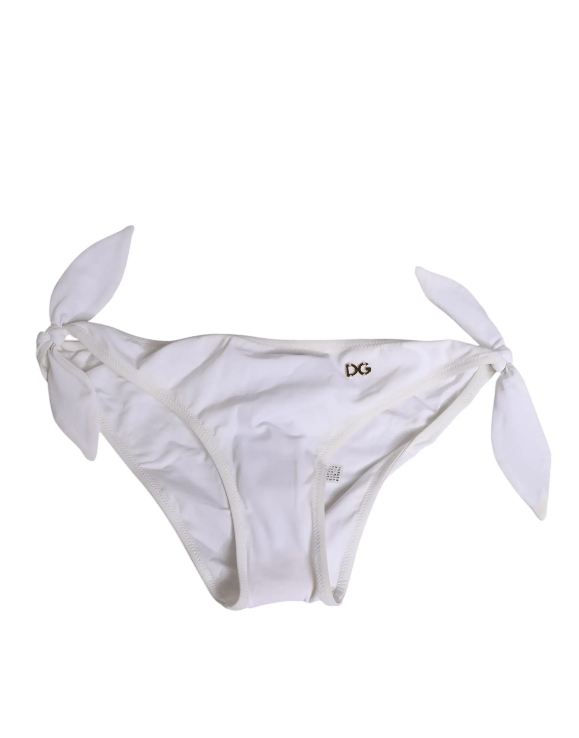 Dolce & Gabbana White Side Tie Logo Bikini Bottom Underwear sold by Siebentaschen product image thumbnail 2