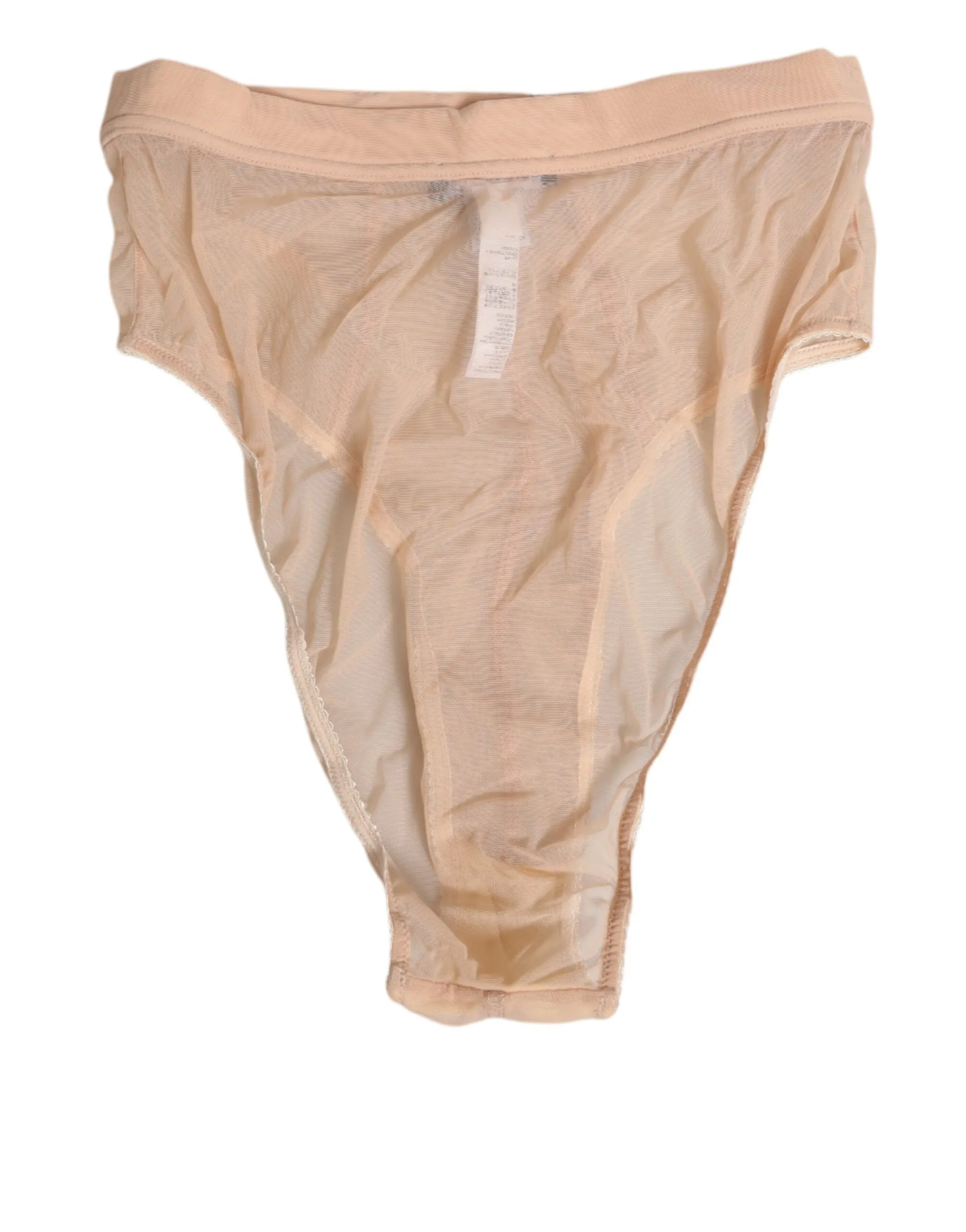Dolce & Gabbana Beige Sheer Mesh High Waist Panty Underwear sold by Siebentaschen product image thumbnail 4