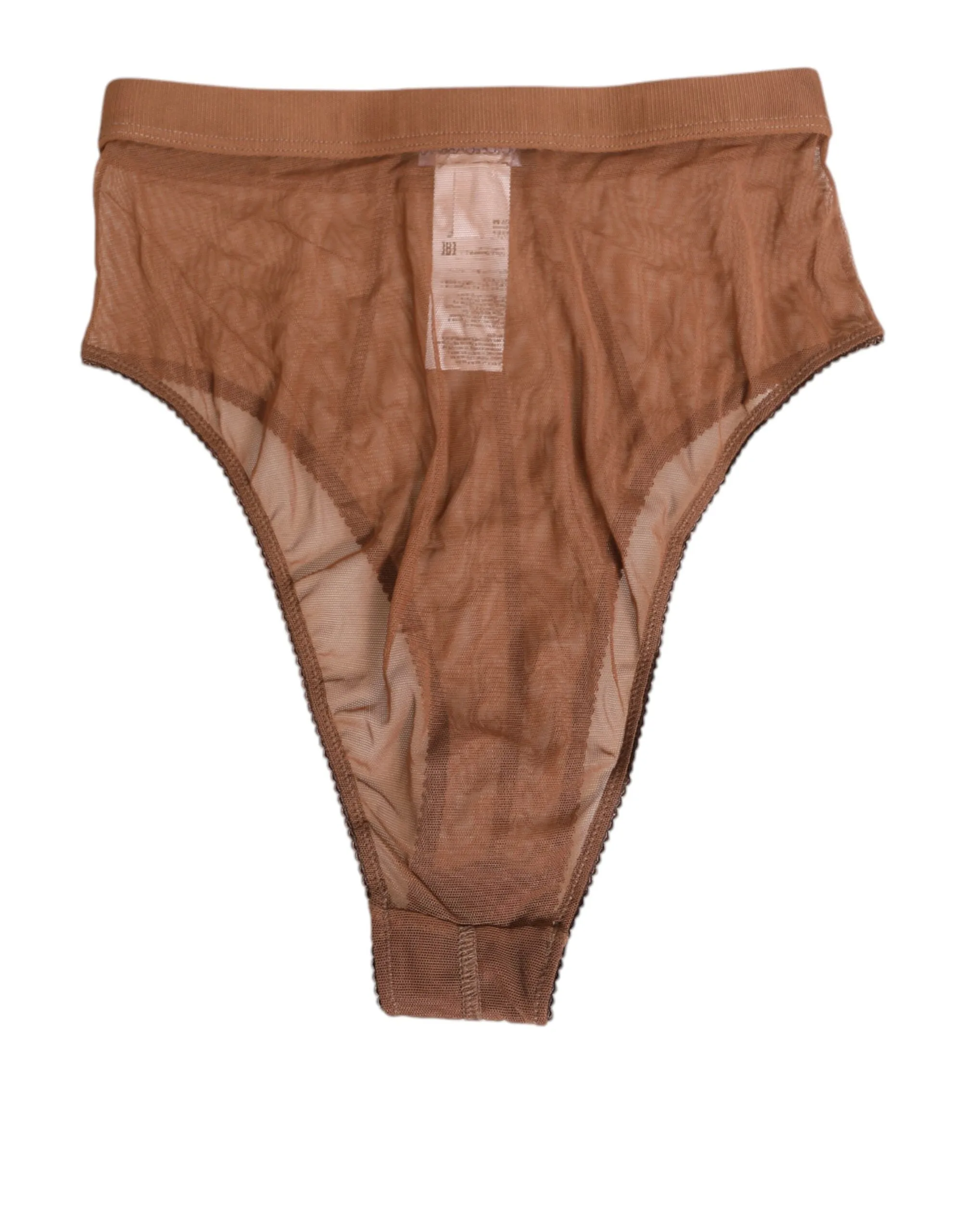 Dolce & Gabbana Brown Sheer Mesh High Waist Briefs Underwear sold by Siebentaschen product image thumbnail 4