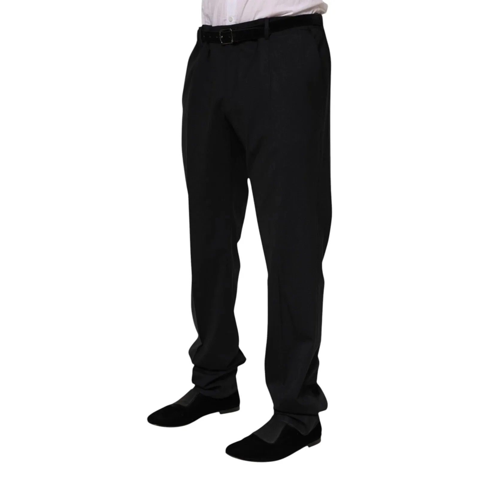 Dolce & Gabbana Black Wool Formal Dress Men Trousers Pants sold by Siebentaschen product image thumbnail 3