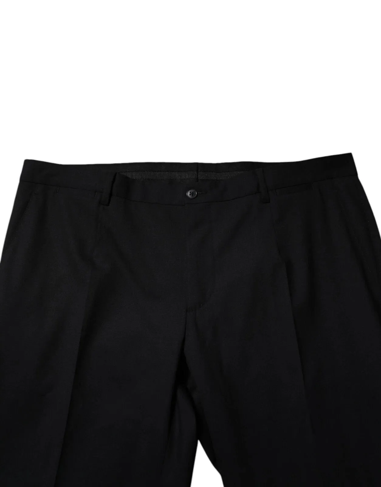 Dolce & Gabbana Black Wool Formal Dress Men Trousers Pants sold by Siebentaschen product image thumbnail 5