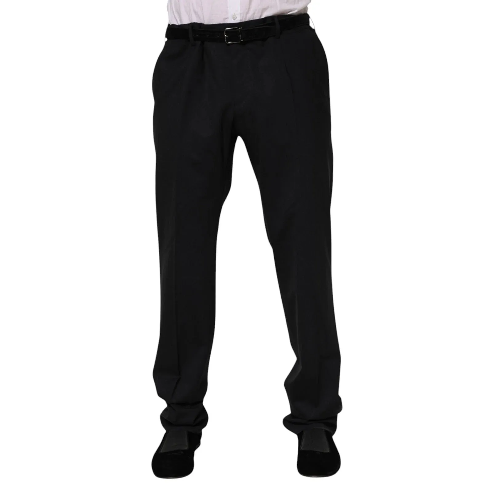 Dolce & Gabbana Black Wool Formal Dress Men Trousers Pants sold by Siebentaschen product image thumbnail 2