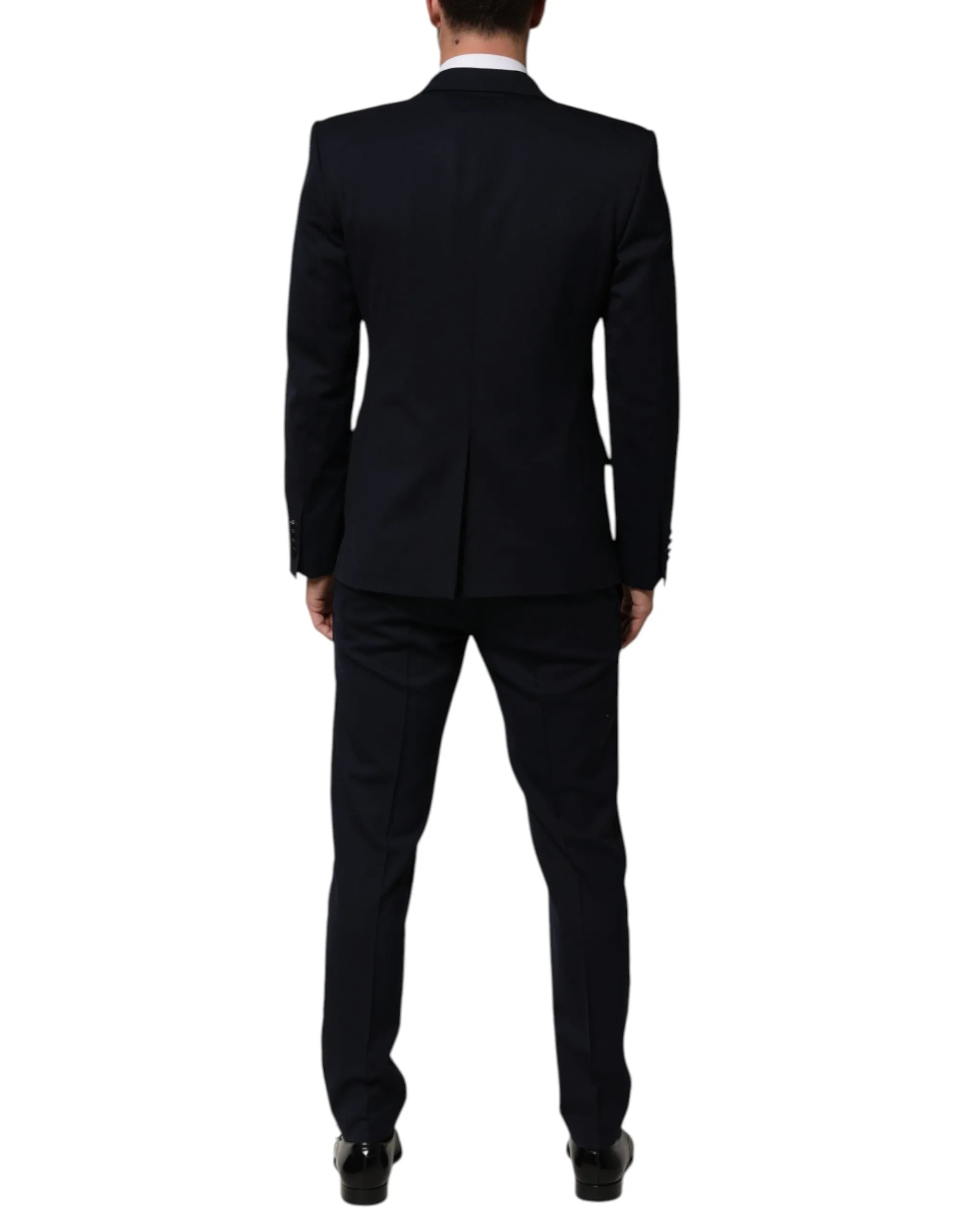 Dolce & Gabbana Black Wool 3 Piece Slim Fit Formal Men Suit sold by Siebentaschen product image thumbnail 4