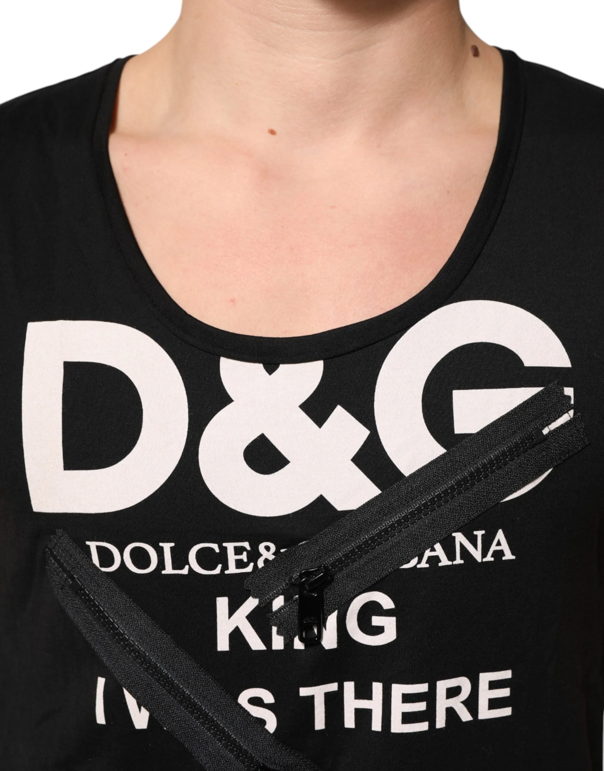 Dolce & Gabbana Black Cotton Sleeveless Tank Top DG Logo Men T-shirt sold by Siebentaschen product image thumbnail 5