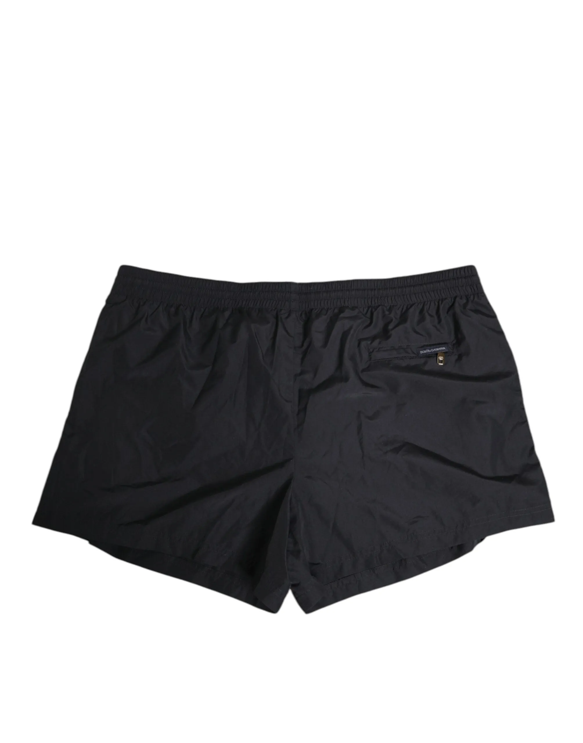 Dolce & Gabbana Black Nylon Side Logo Tape Shorts Swimwear sold by Siebentaschen product image thumbnail 5