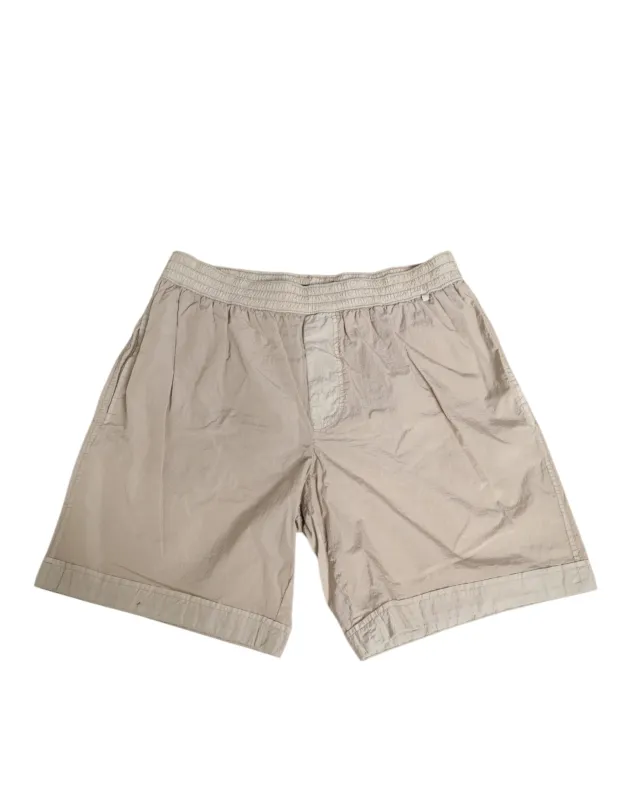 Dolce & Gabbana Beige Nylon Beachwear Men Boxer Short Swimwear sold by Siebentaschen