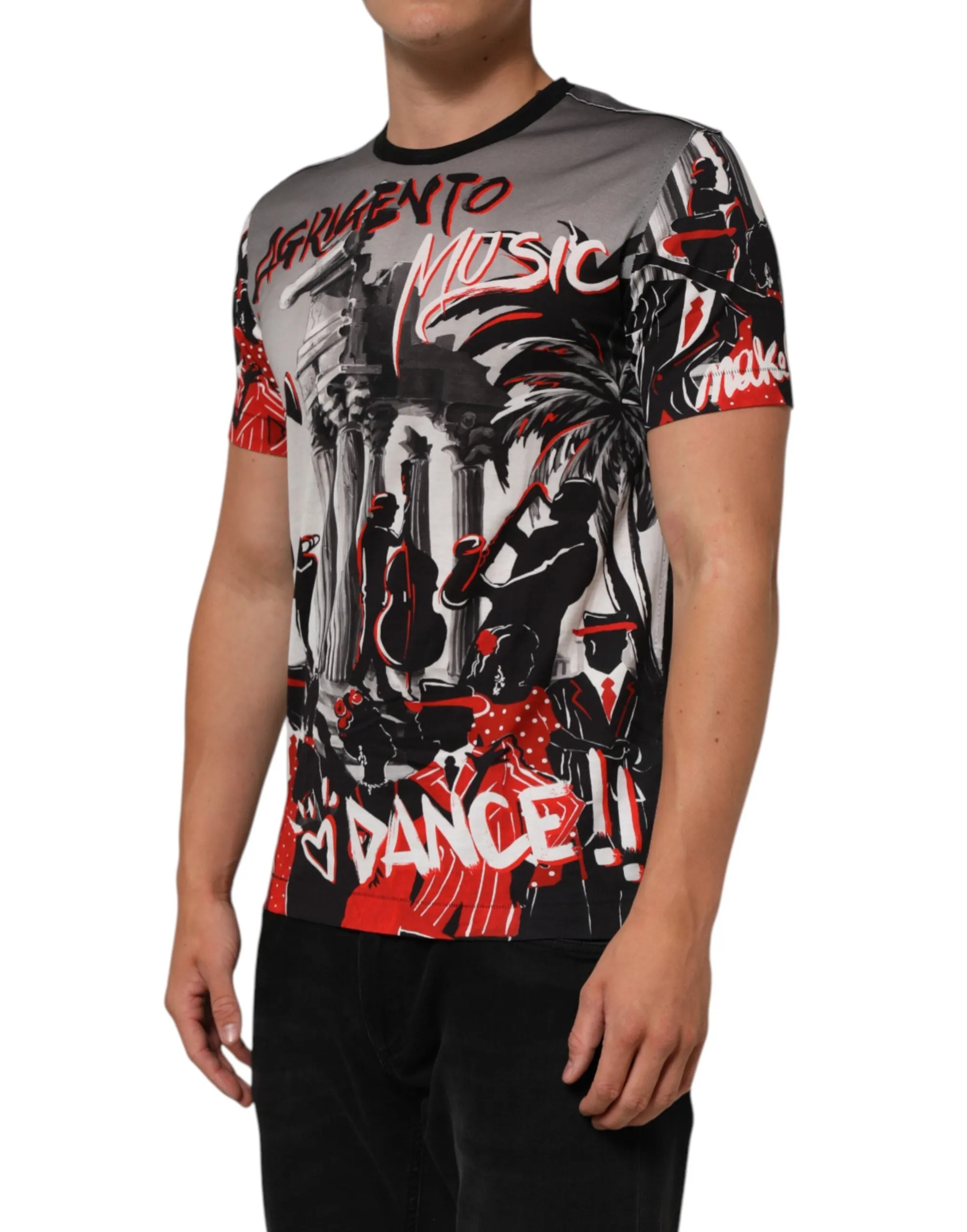 Dolce & Gabbana Multicolor Agrigento Dance Jazz Music Print T-shirt sold by Siebentaschen product image thumbnail 3