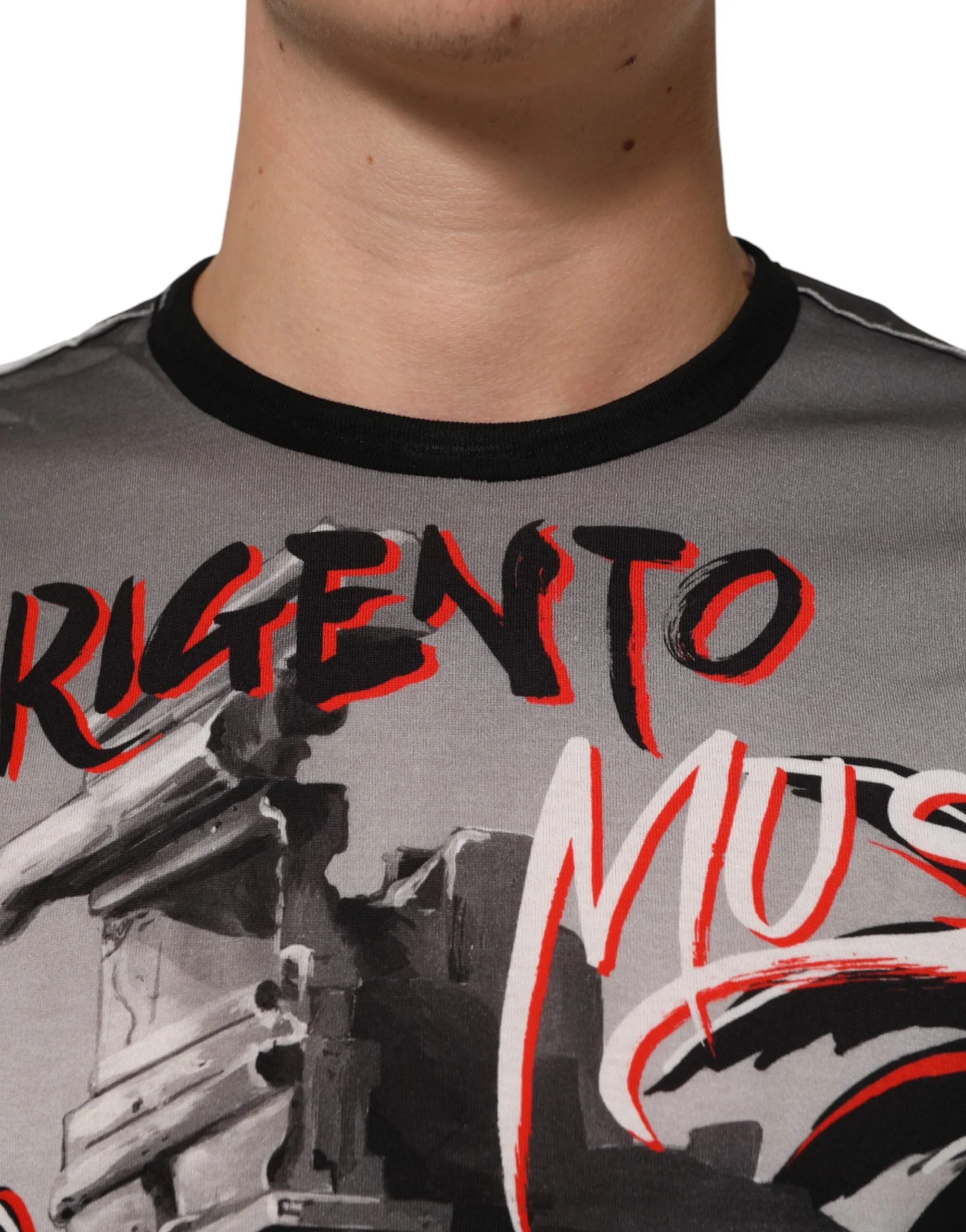 Dolce & Gabbana Multicolor Agrigento Dance Jazz Music Print T-shirt sold by Siebentaschen product image thumbnail 5