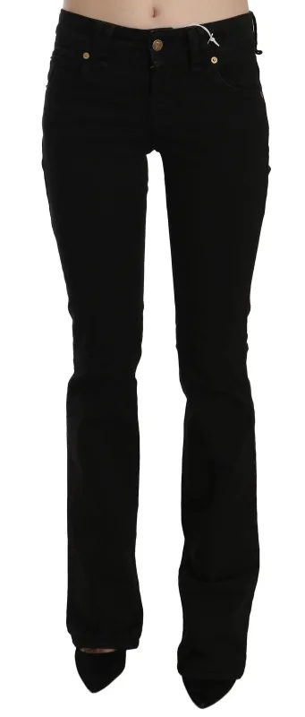 John Galliano Black Low Waist Slim Leg Skinny Denim Casual Pants Jeans sold by Siebentaschen