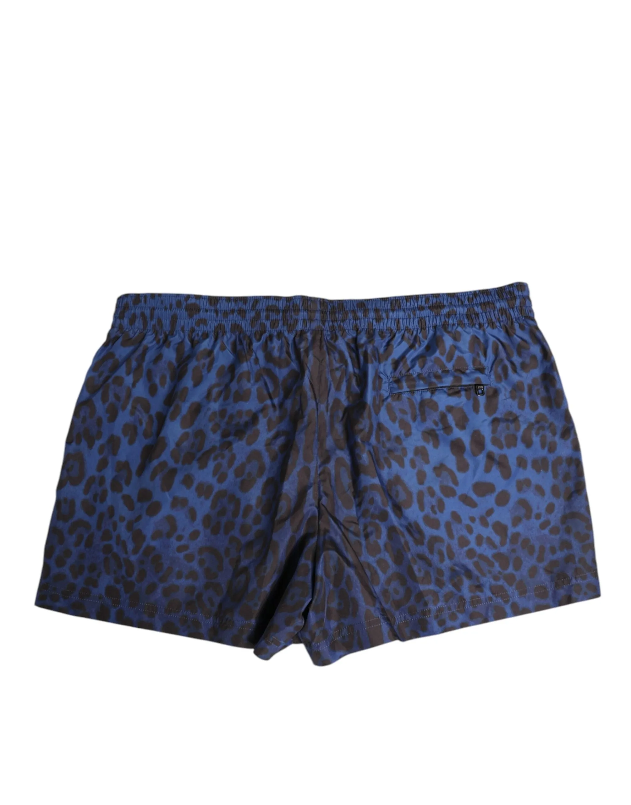 Dolce & Gabbana Blue Leopard Print Polyester Elastic Waistband Swimwear sold by Siebentaschen product image thumbnail 5