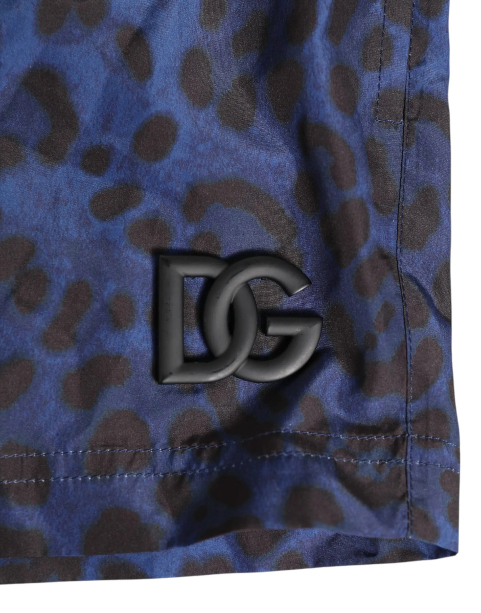 Dolce & Gabbana Blue Leopard Print Polyester Elastic Waistband Swimwear sold by Siebentaschen product image thumbnail 3