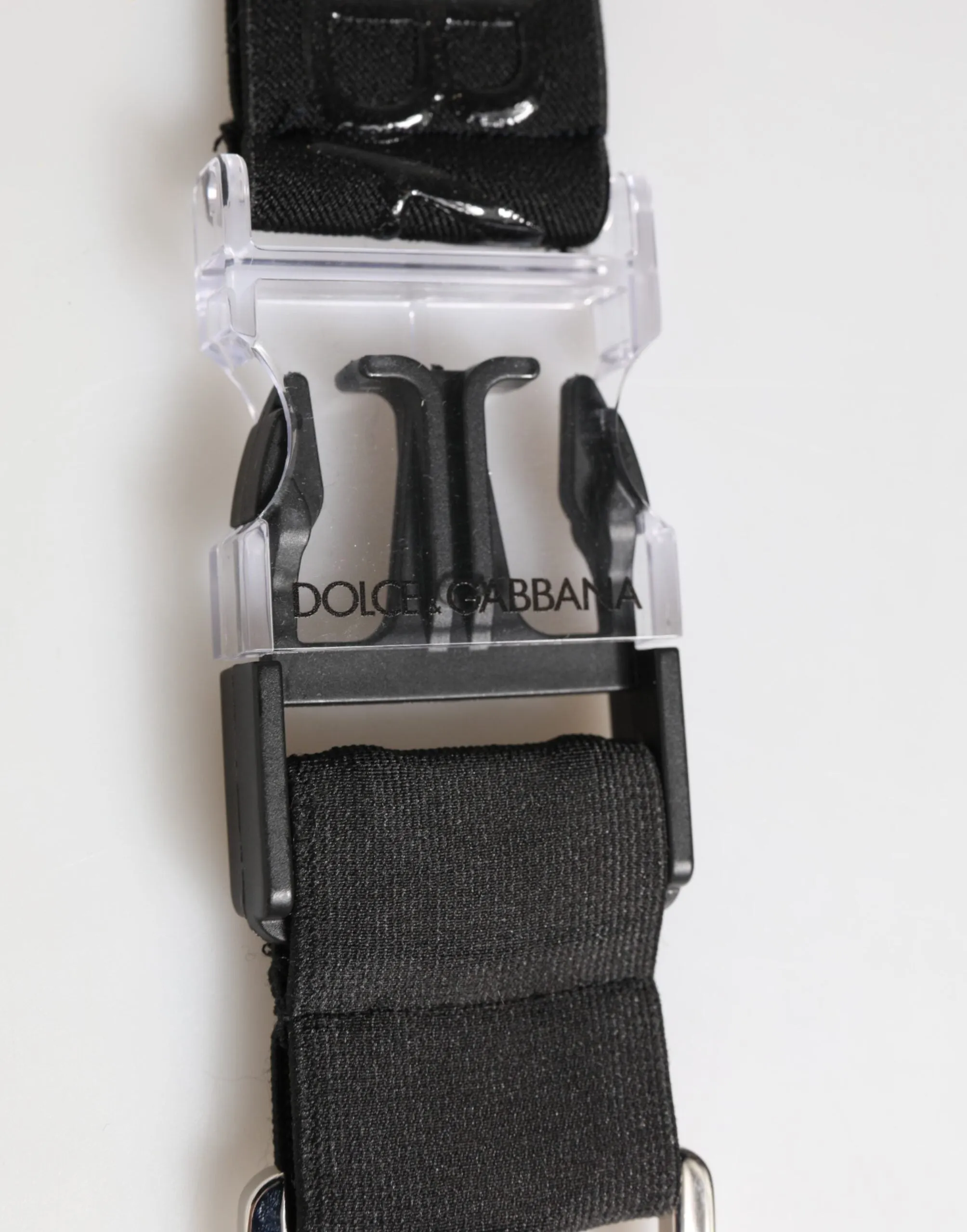 Dolce & Gabbana Black Polyester Stretch Rubberised DG Logo Men Keychain sold by Siebentaschen product image thumbnail 4