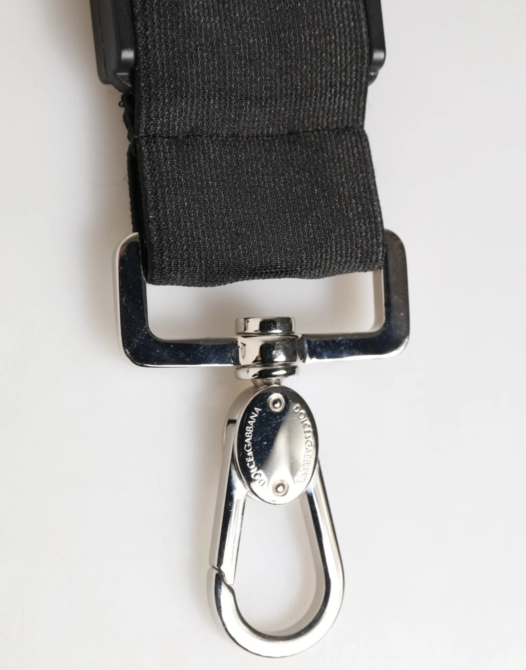 Dolce & Gabbana Black Polyester Stretch Rubberised DG Logo Men Keychain sold by Siebentaschen product image thumbnail 3