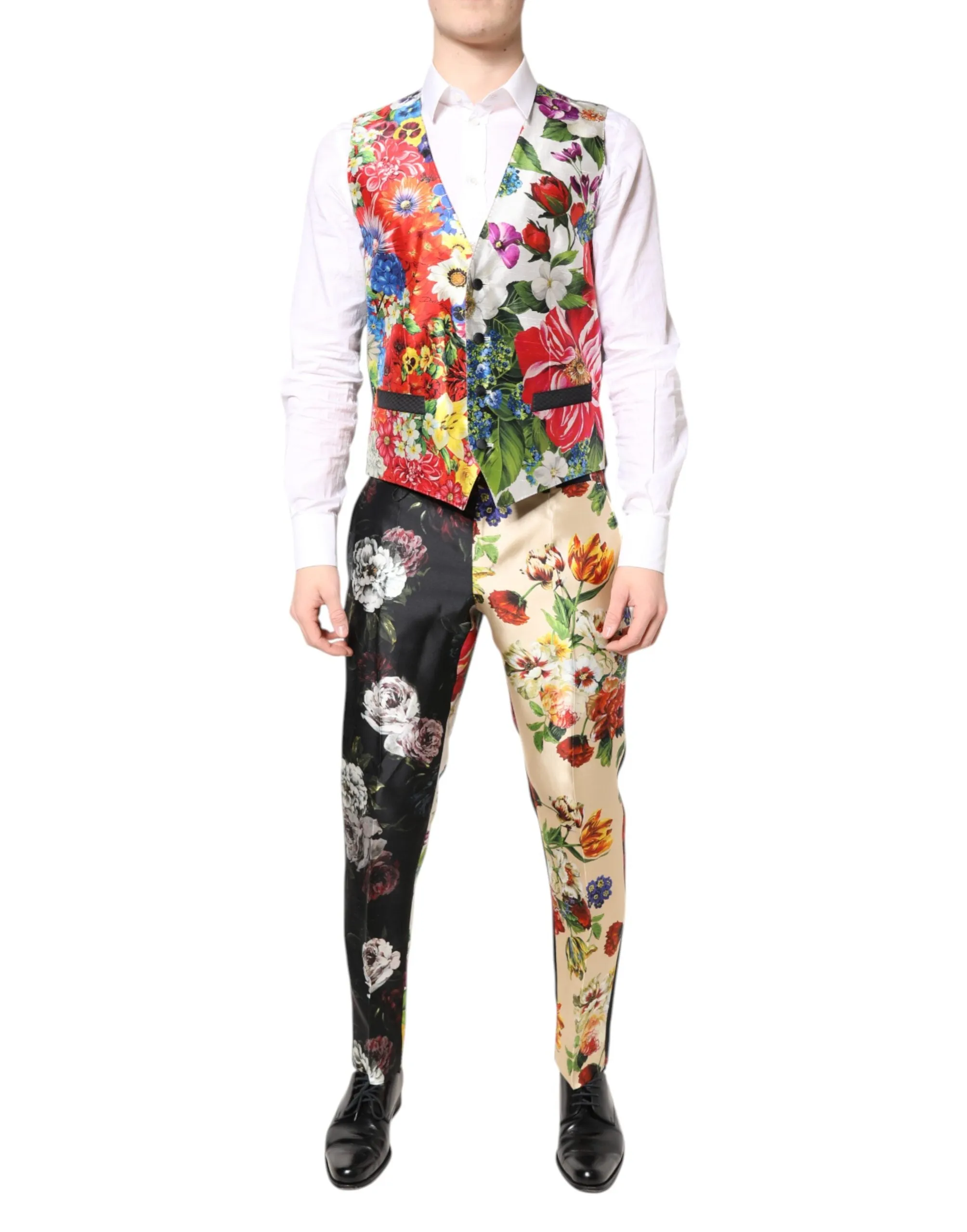 Dolce & Gabbana Multicolor Floral SICILIA Silk 3 Piece Suit sold by Siebentaschen product image thumbnail 5