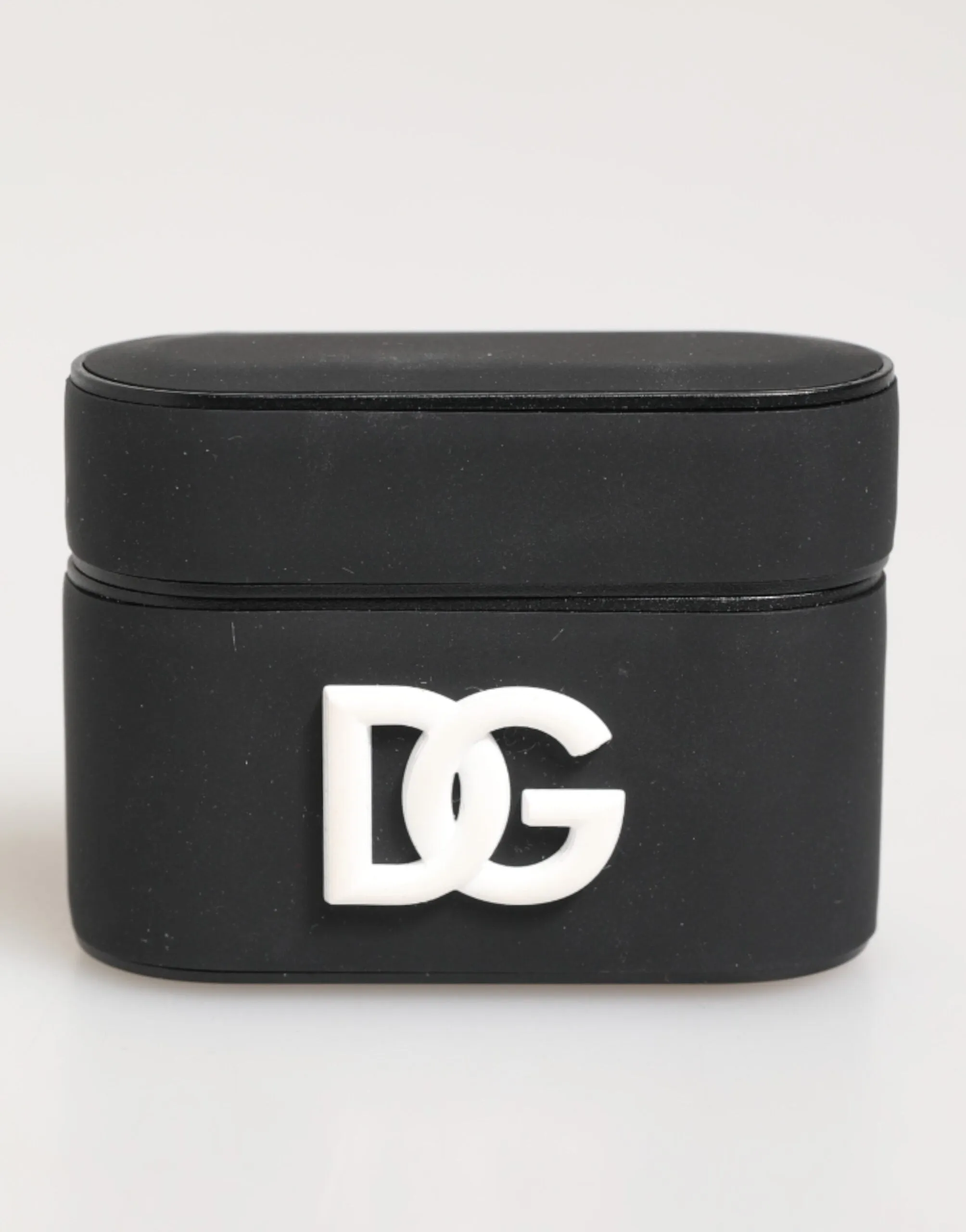 Dolce & Gabbana Black White Rubber Embossed Logo Accessory Airpods Case sold by Siebentaschen product image thumbnail 2