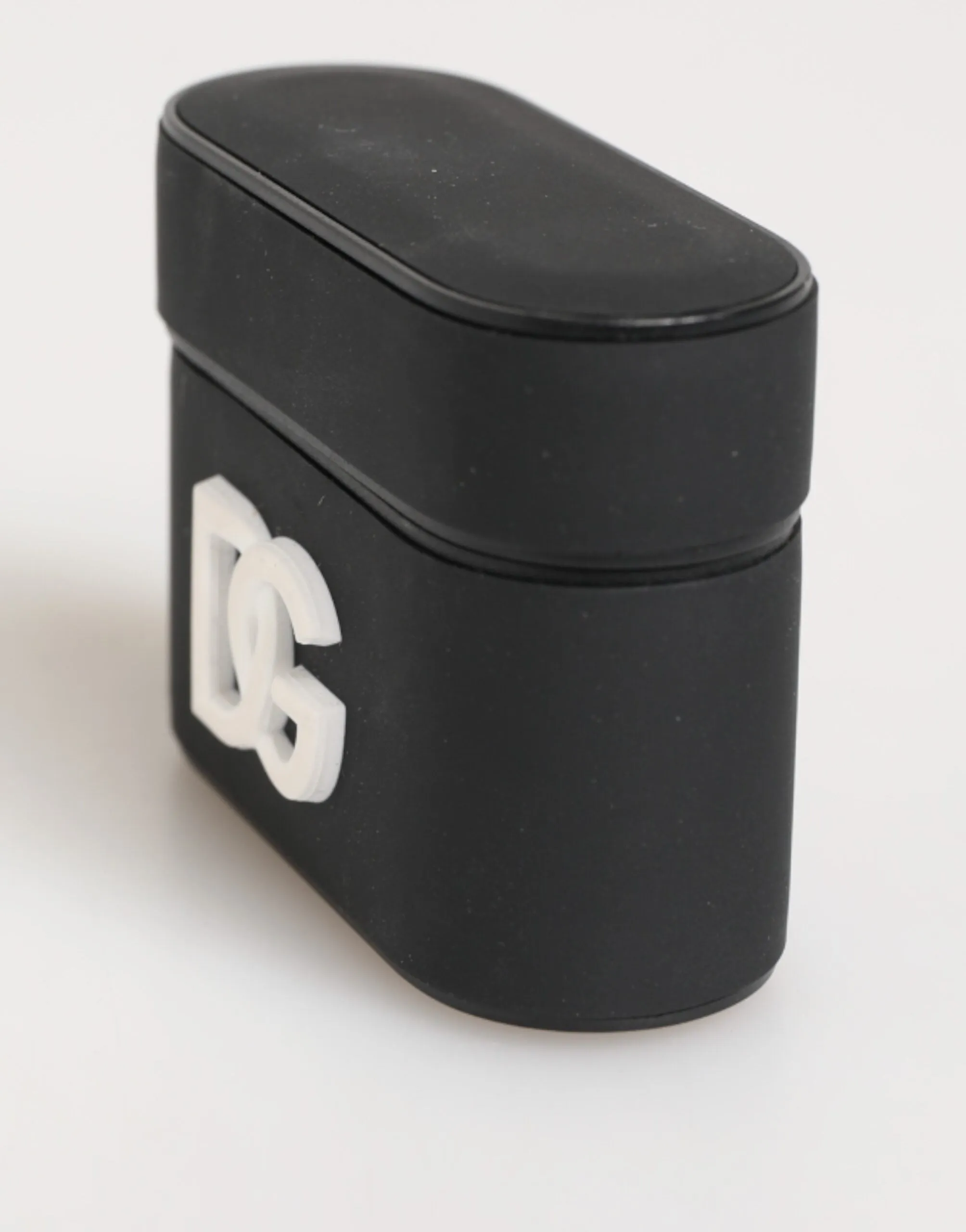 Dolce & Gabbana Black White Rubber Embossed Logo Accessory Airpods Case sold by Siebentaschen product image thumbnail 3