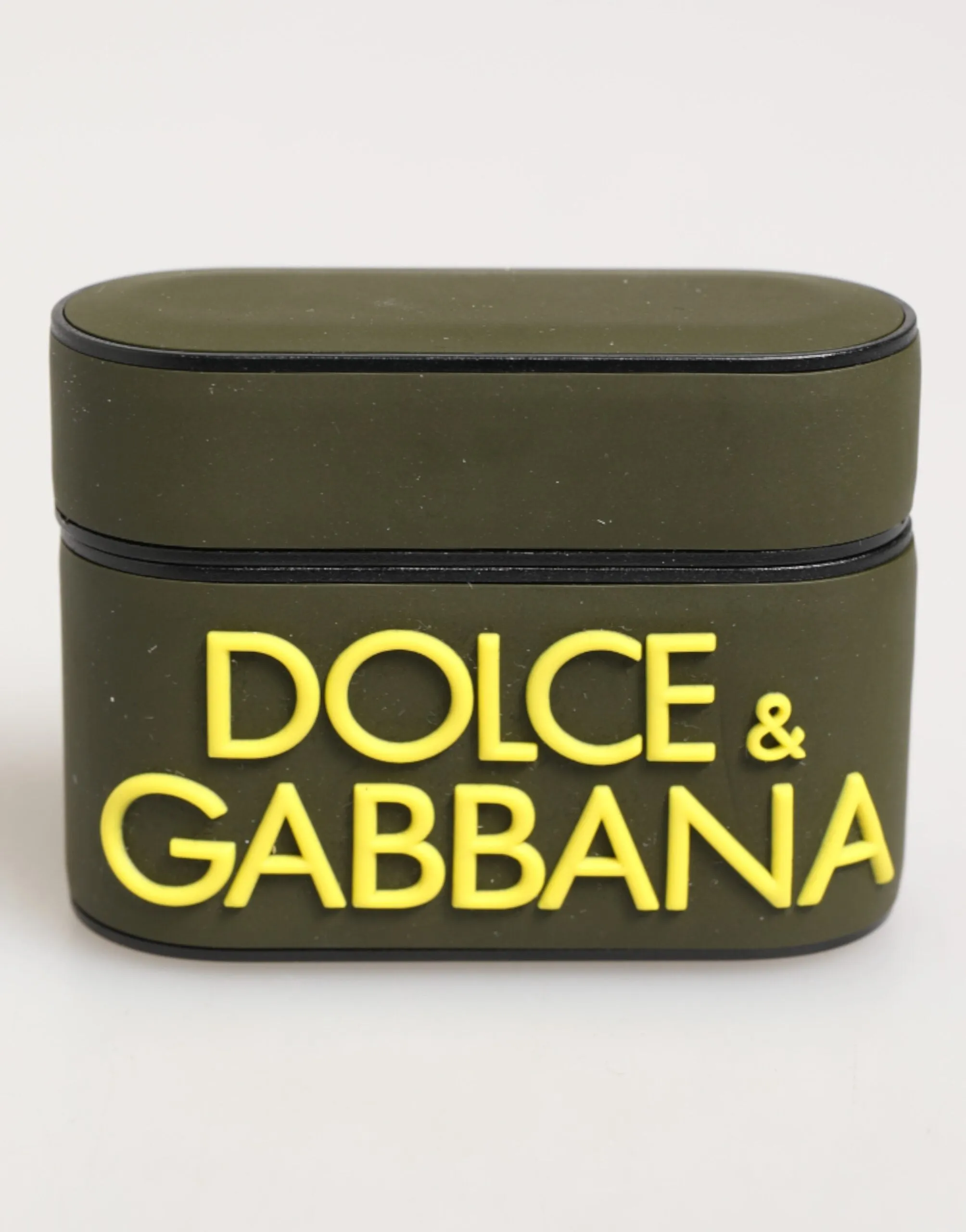 Dolce & Gabbana Army Green Rubber Logo Embossed Accessory Airpods Case sold by Siebentaschen product image thumbnail 2