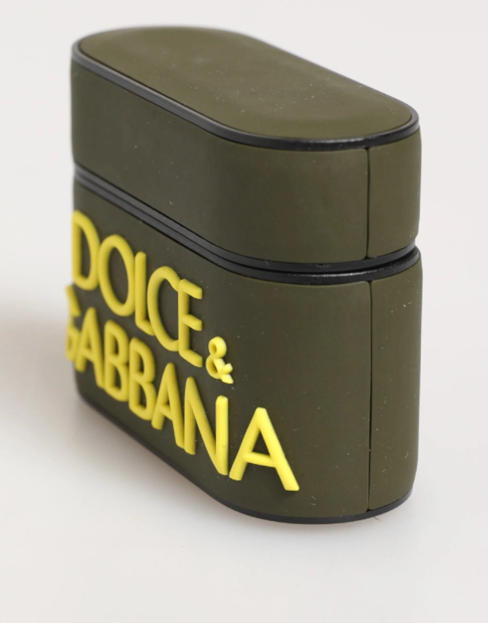 Dolce & Gabbana Army Green Rubber Logo Embossed Accessory Airpods Case sold by Siebentaschen product image thumbnail 3